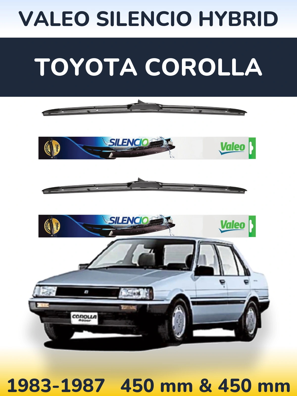 Ștergătoare Valeo Silencio Hybrid pentru Toyota Corolla