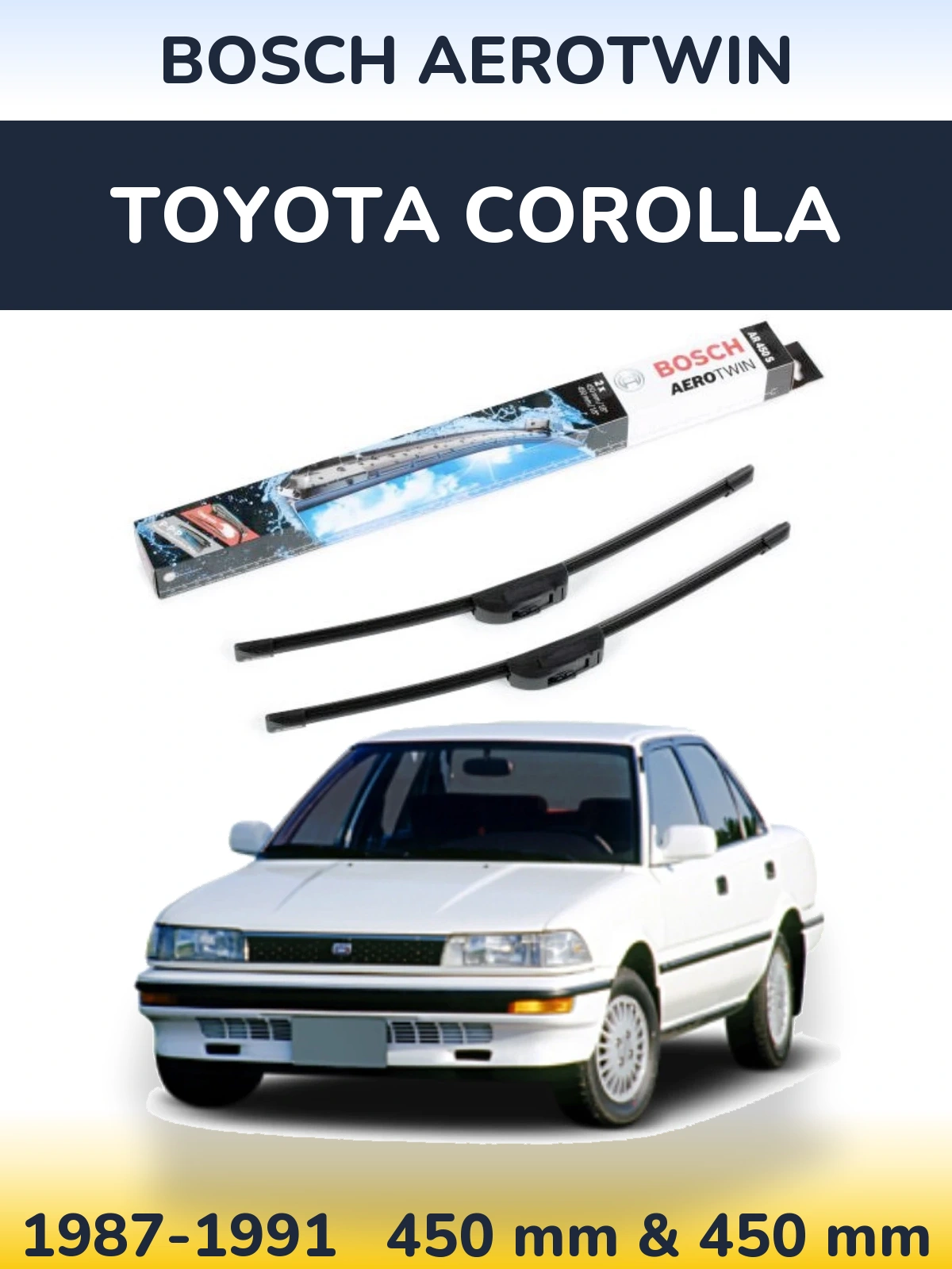 Ștergătoare BOSCH AeroTwin pentru Toyota Corolla