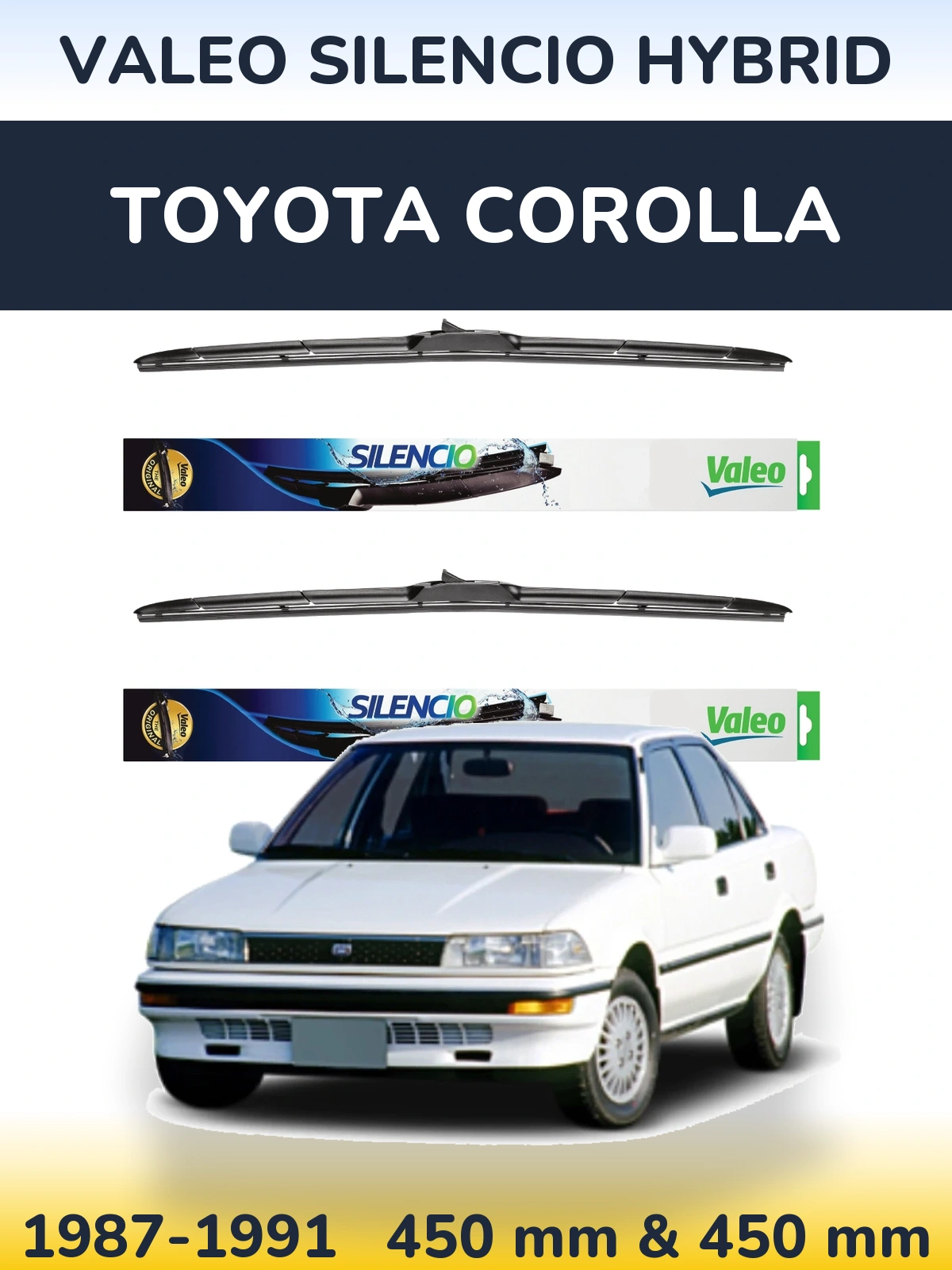 Ștergătoare Valeo Silencio Hybrid pentru Toyota Corolla
