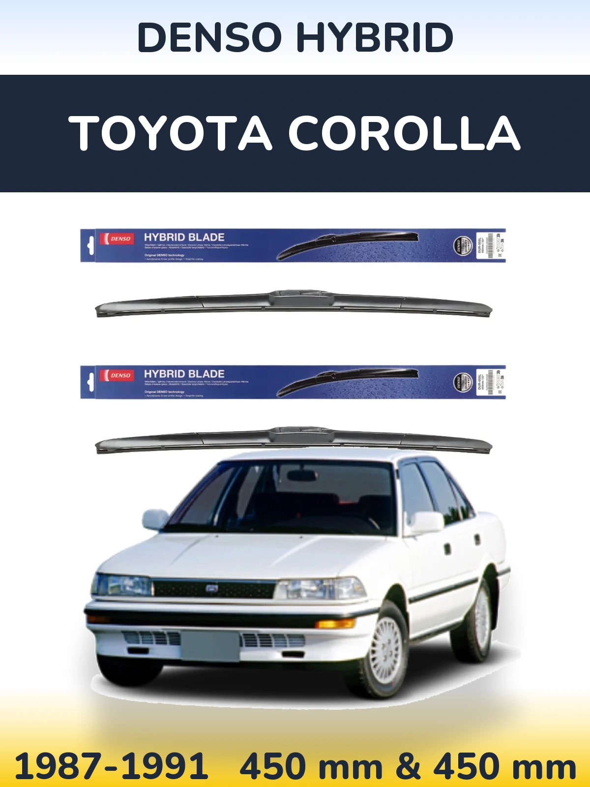 Ștergătoare Denso Hybrid pentru Toyota Corolla