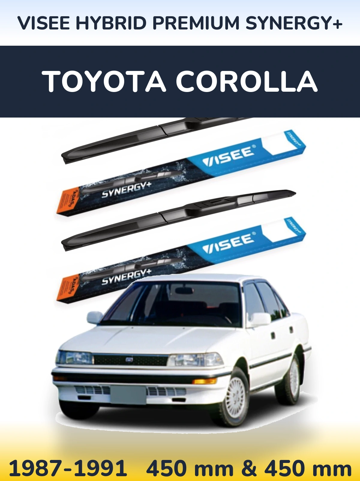 Ștergătoare VISEE HYBRID PREMIUM SYNERGY+ pentru Toyota Corolla