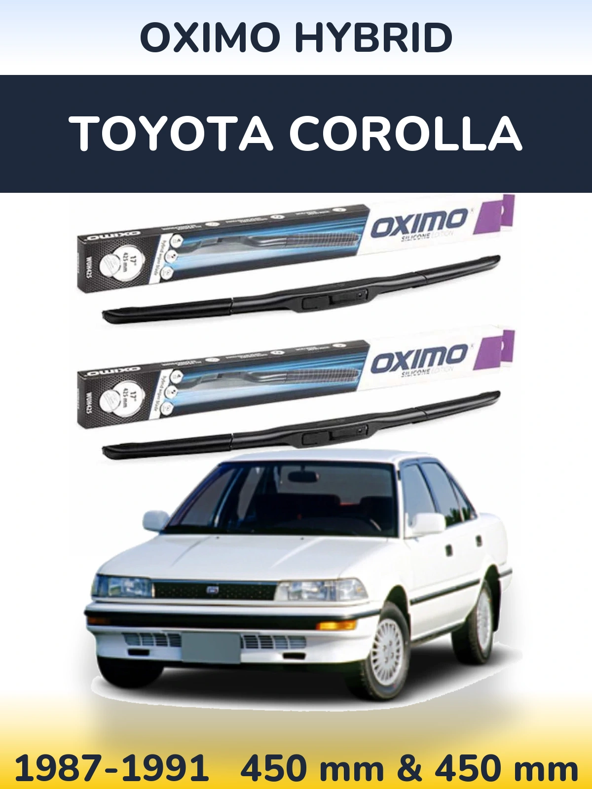Ștergătoare Oximo Hybrid pentru Toyota Corolla