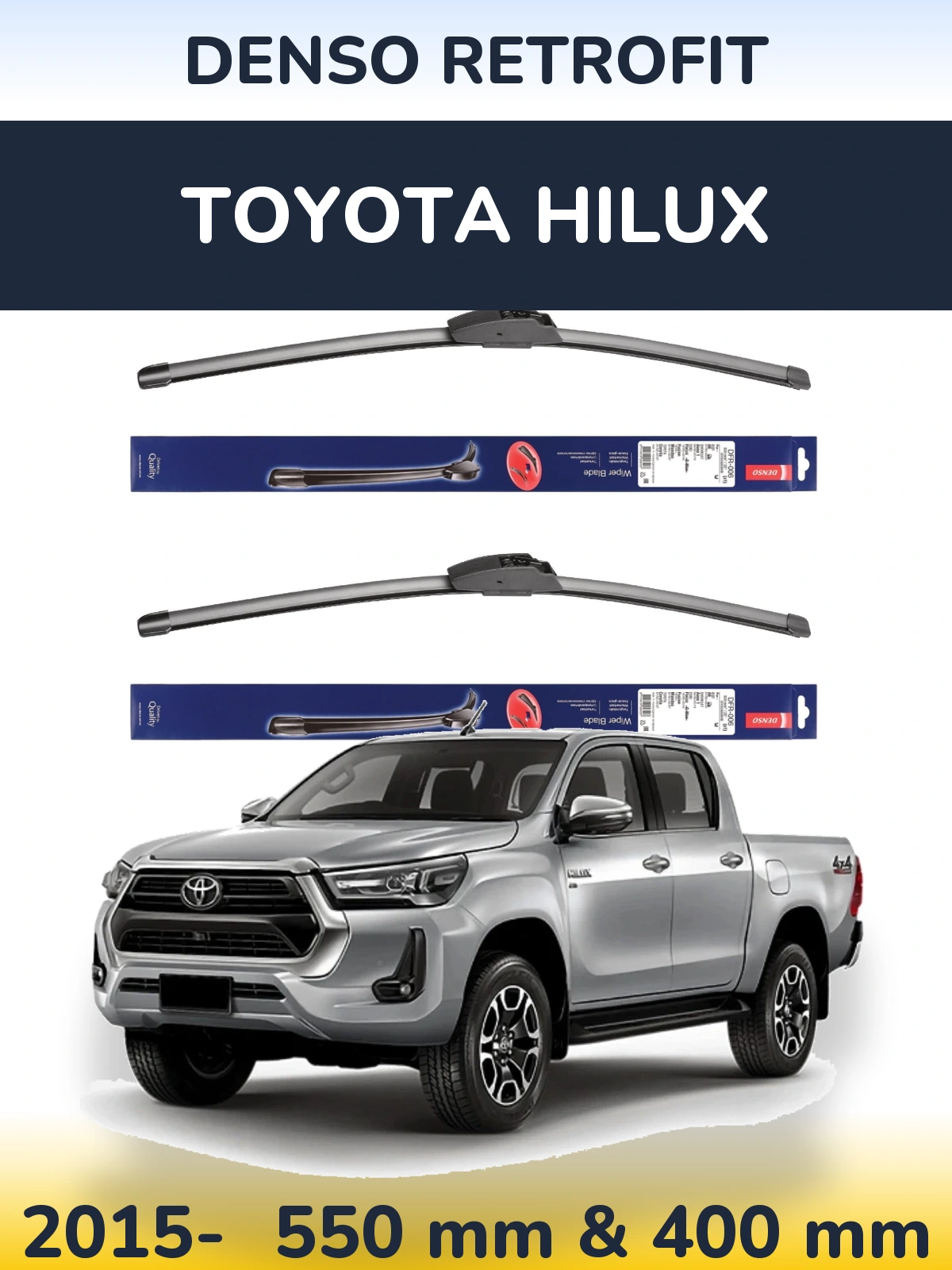 Ștergătoare Denso Retrofit pentru Toyota Hilux