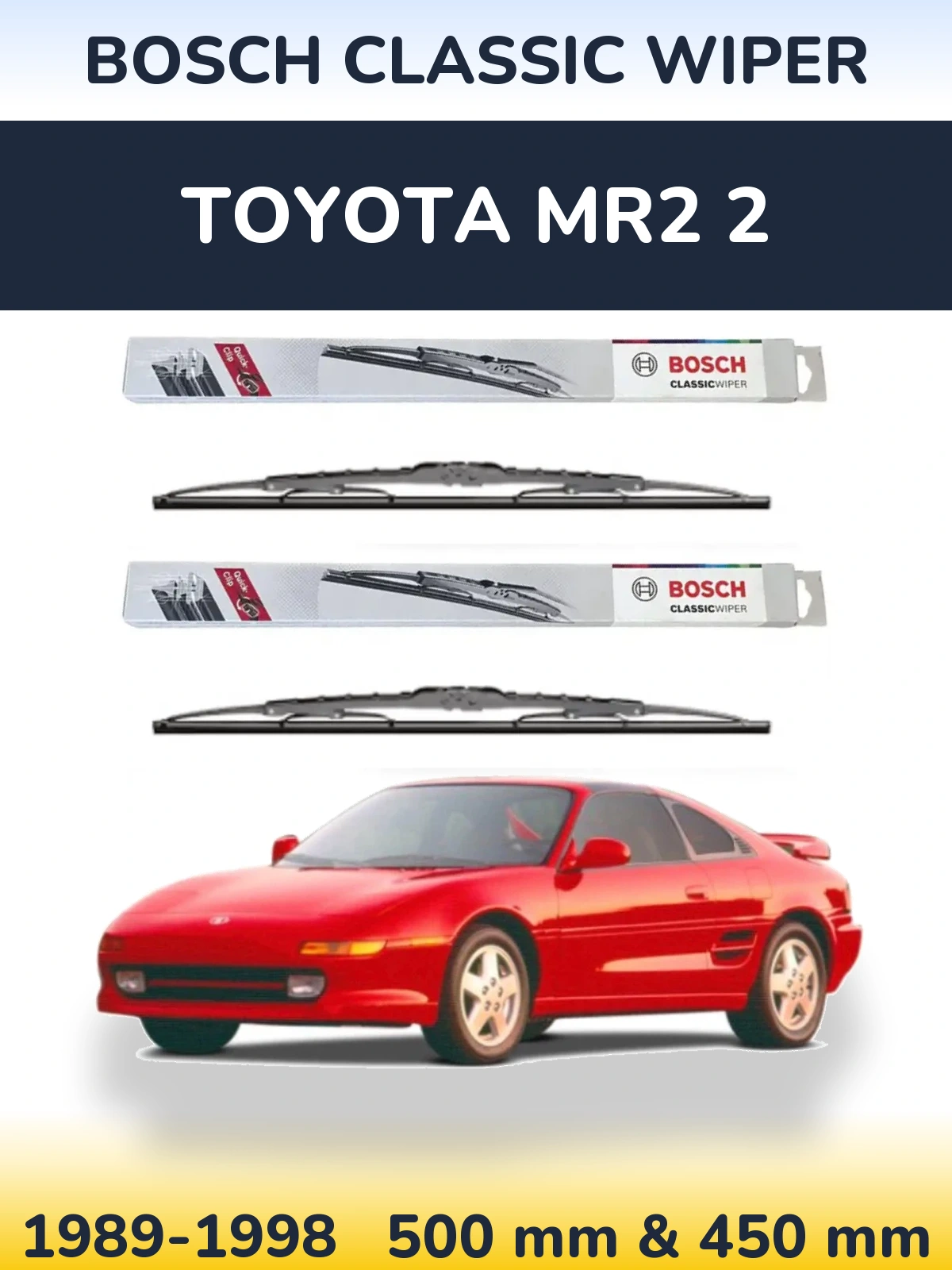 Ștergătoare BOSCH Classic Wiper pentru Toyota MR2 2