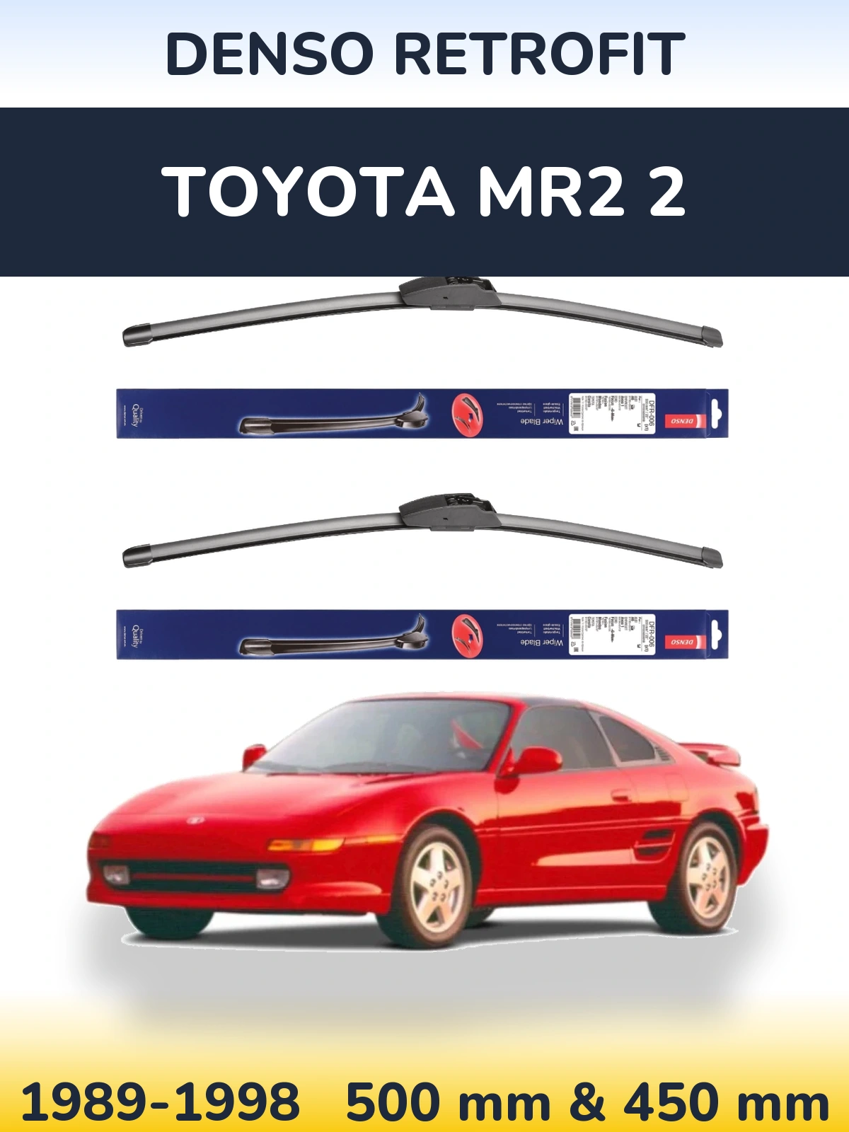 Ștergătoare Denso Retrofit pentru Toyota MR2 2