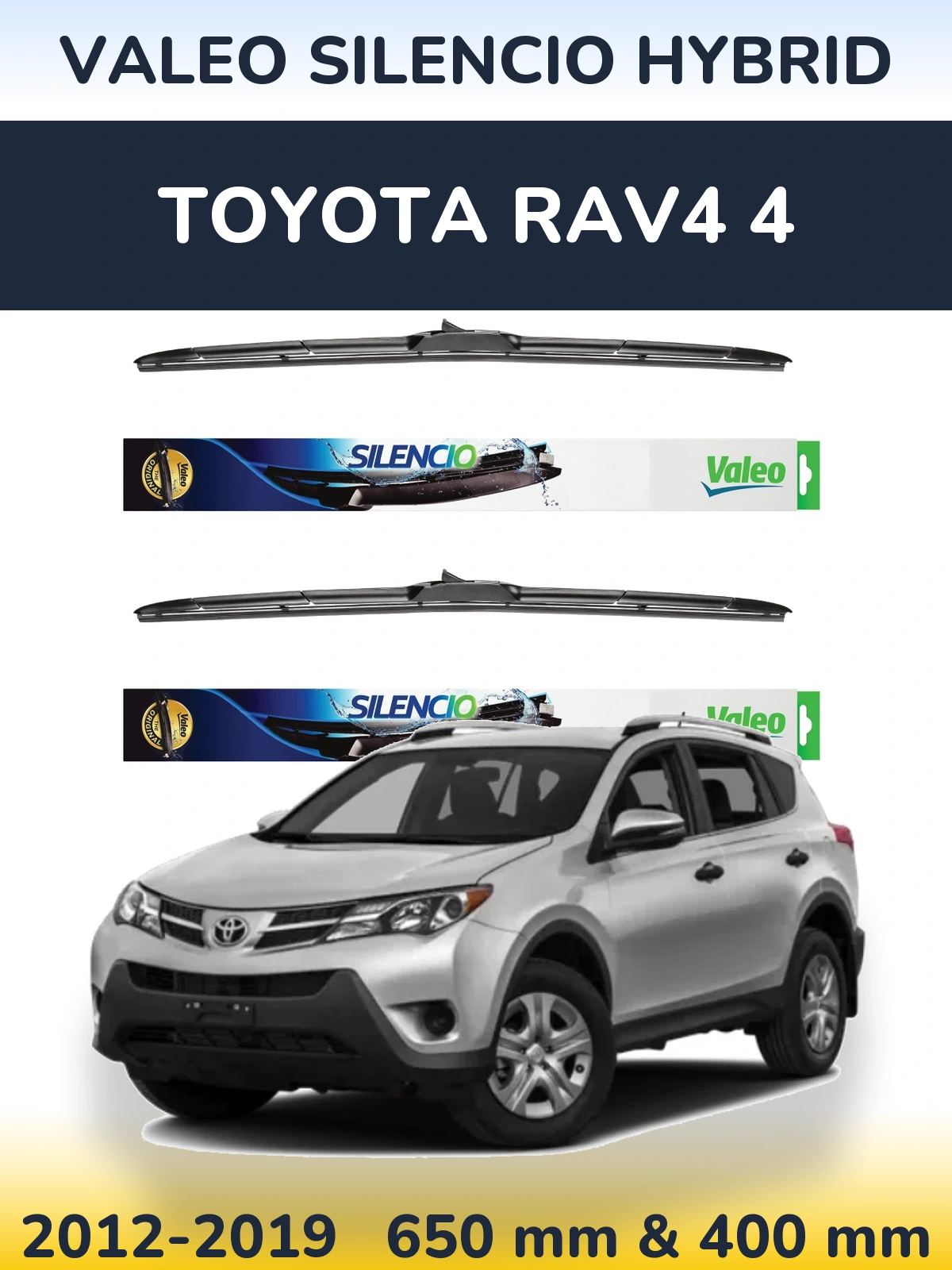 Ștergătoare Valeo Silencio Hybrid pentru Toyota RAV4 4