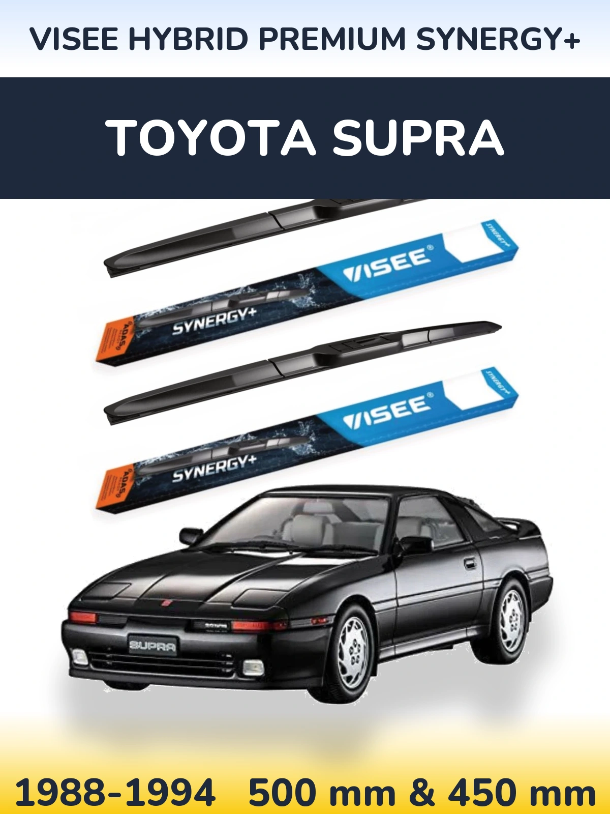 Ștergătoare VISEE HYBRID PREMIUM SYNERGY+ pentru Toyota Supra
