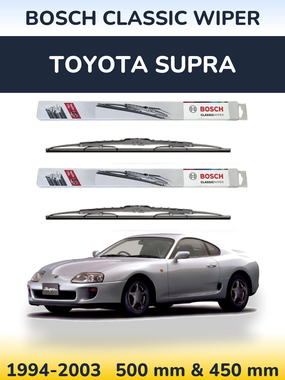 Ștergătoare BOSCH Classic Wiper pentru Toyota Supra