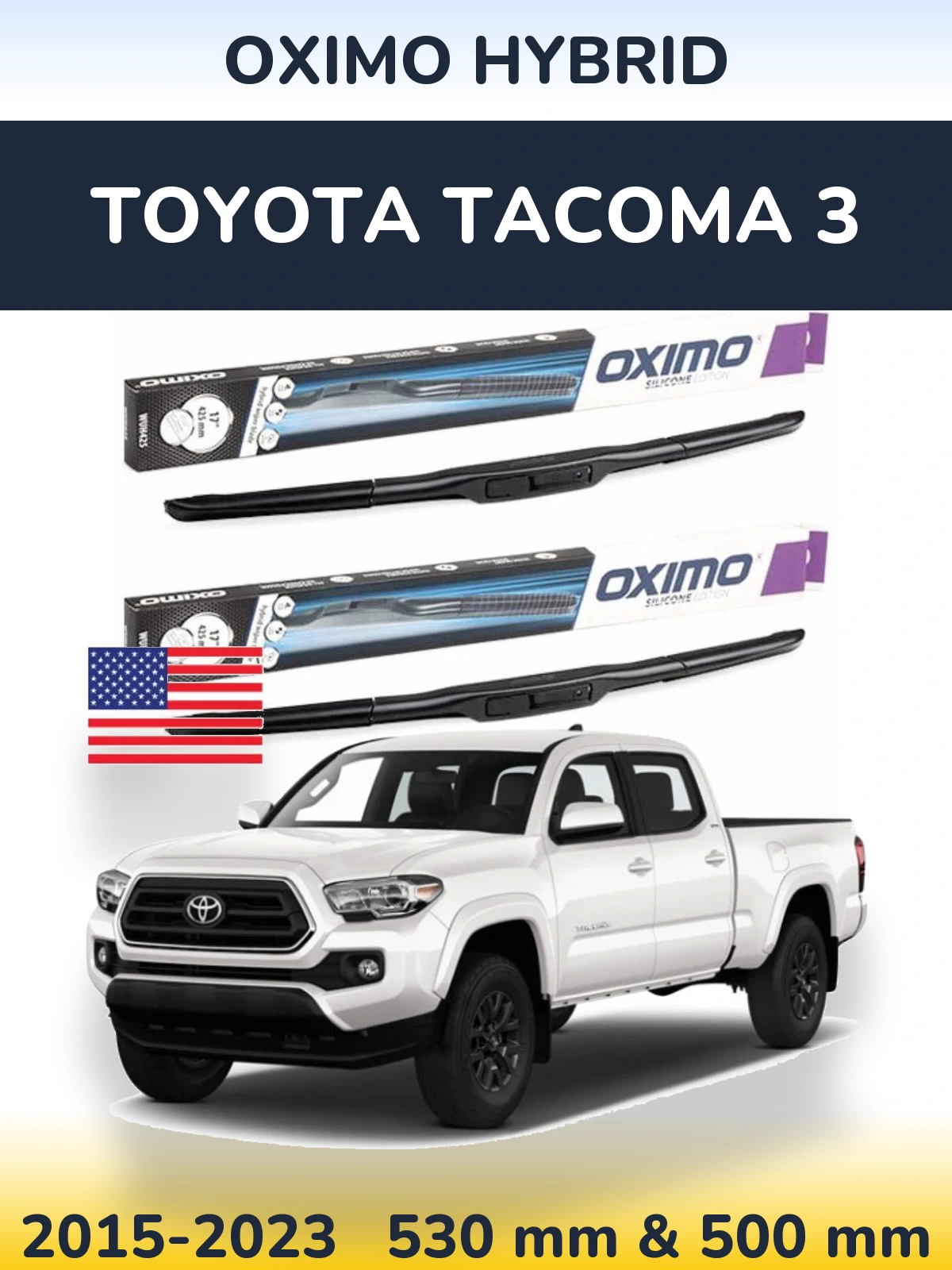 Ștergătoare Oximo Hybrid pentru Toyota Tacoma 3