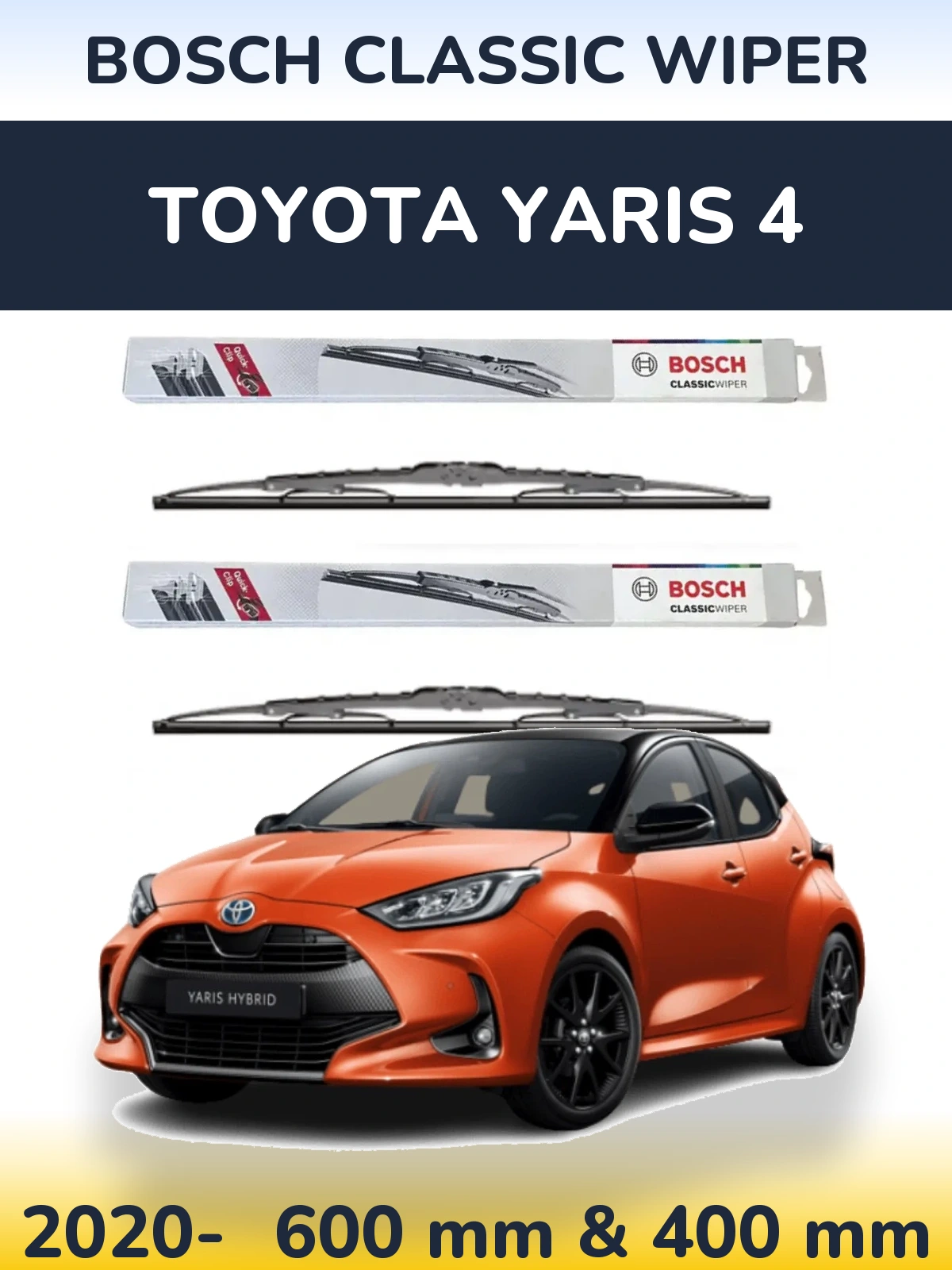Ștergătoare BOSCH Classic Wiper pentru Toyota Yaris 4