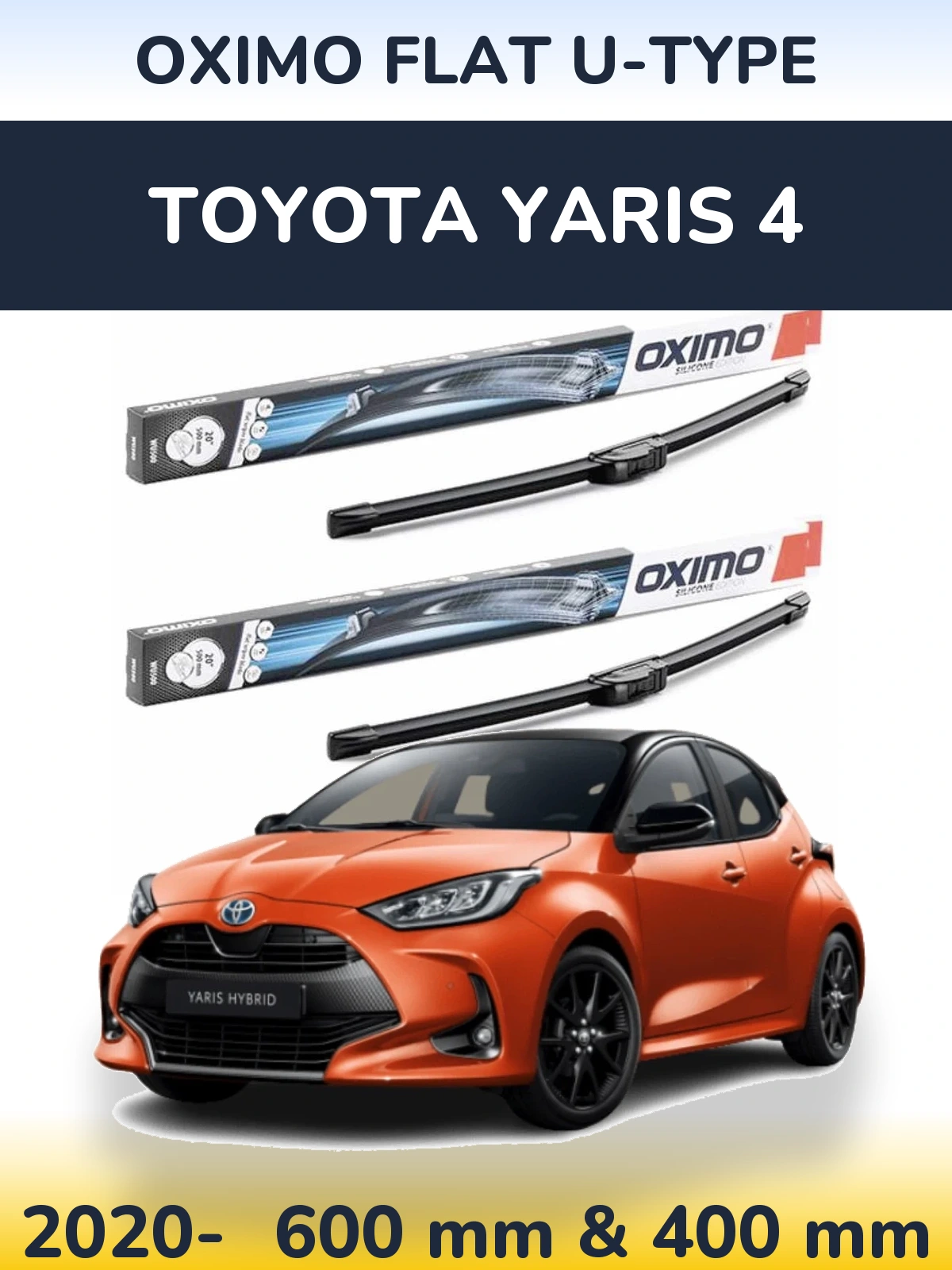 Ștergătoare Oximo Flat U-type pentru Toyota Yaris 4