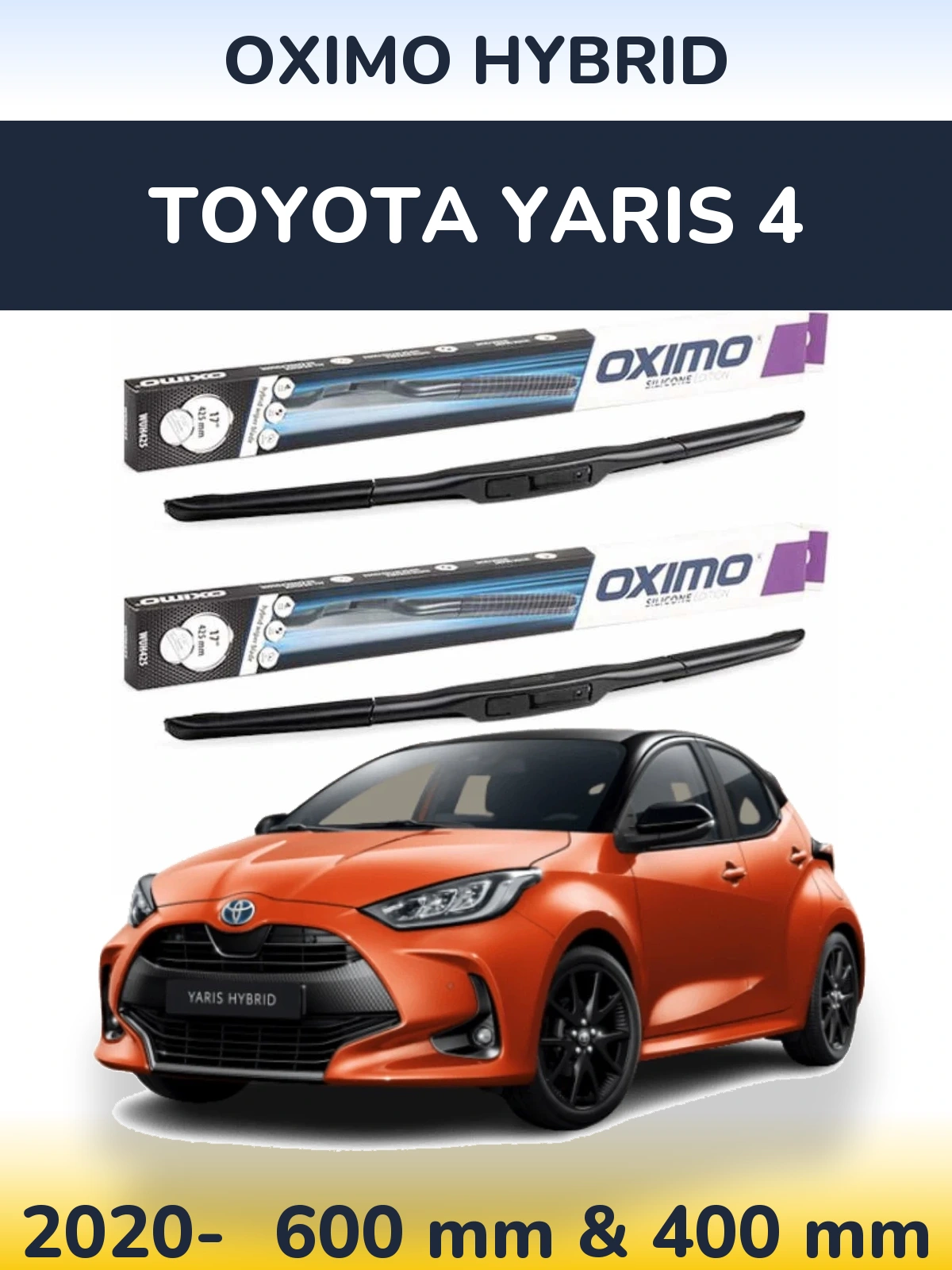 Ștergătoare Oximo Hybrid pentru Toyota Yaris 4