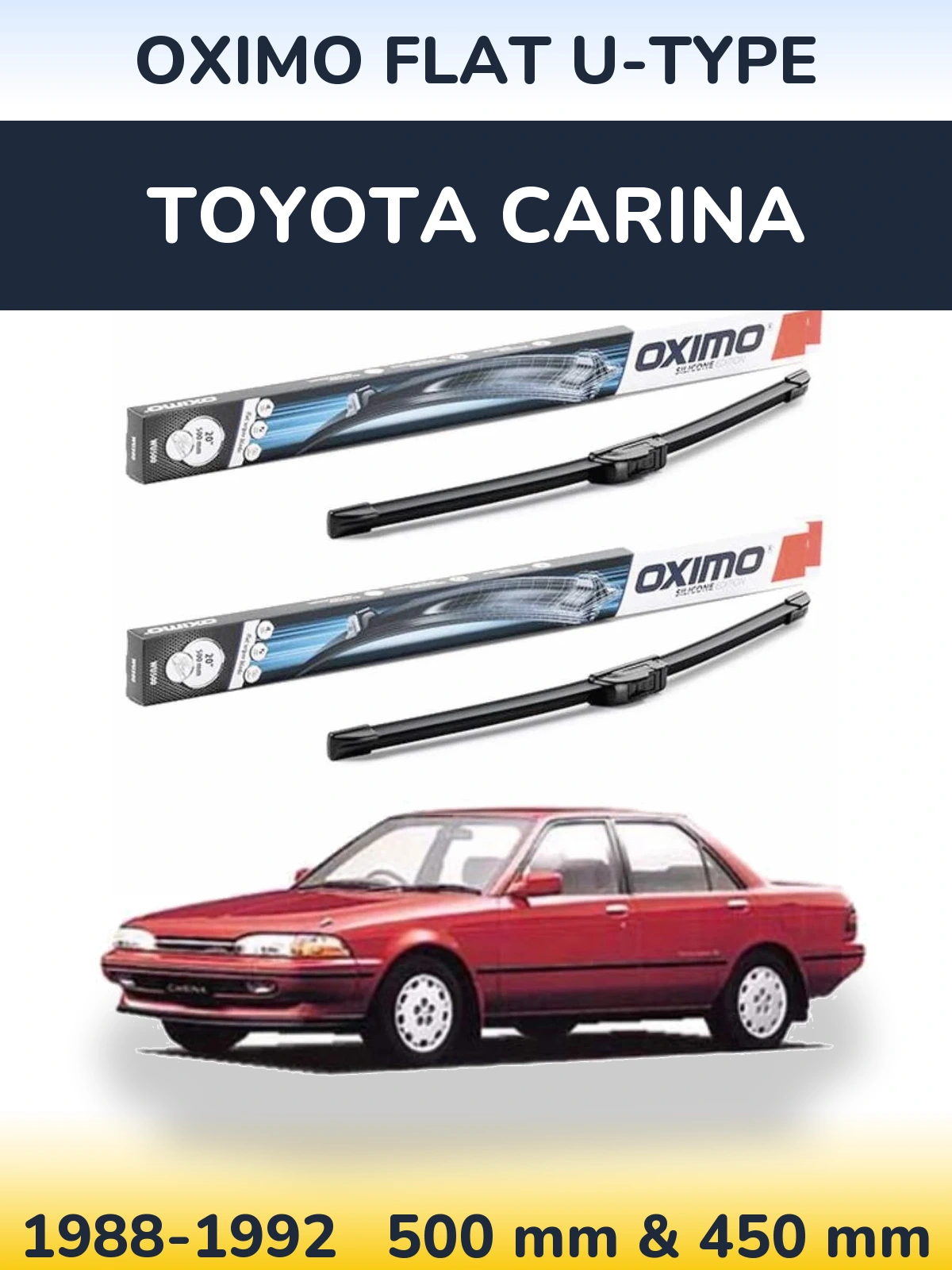 Ștergătoare Oximo Flat U-type pentru Toyota Carina