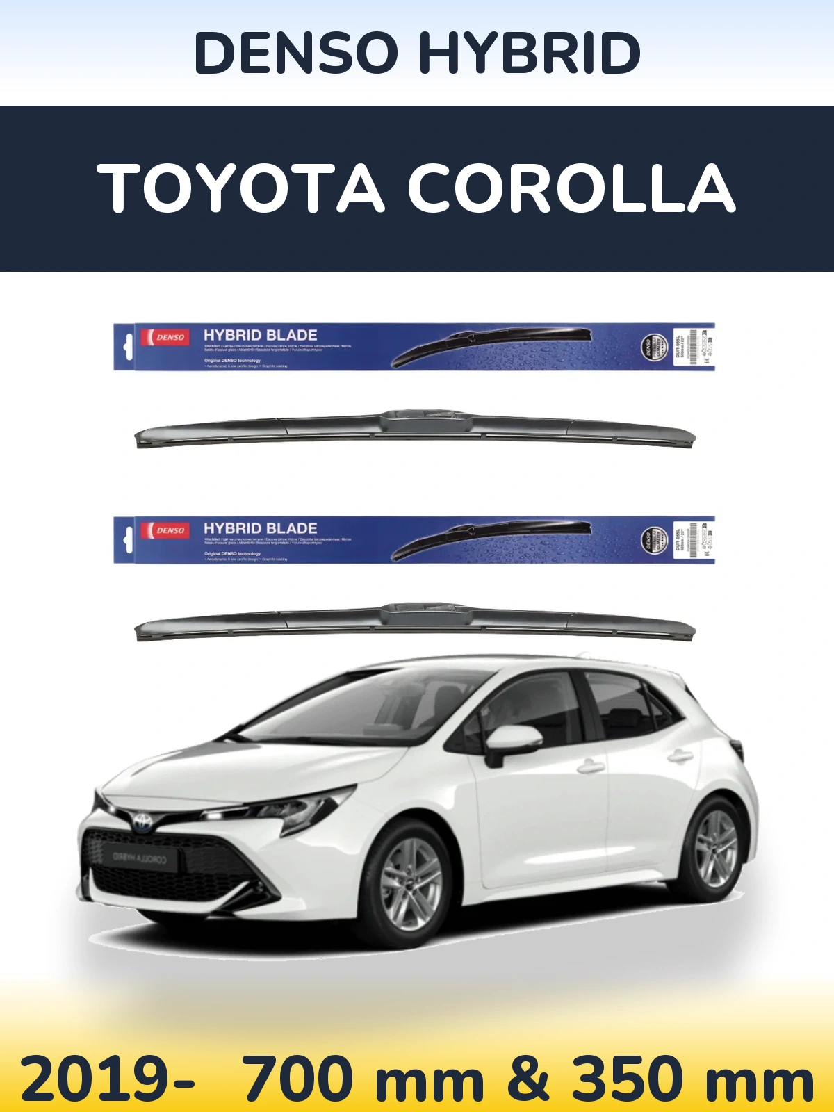 Ștergătoare Denso Hybrid pentru Toyota Corolla