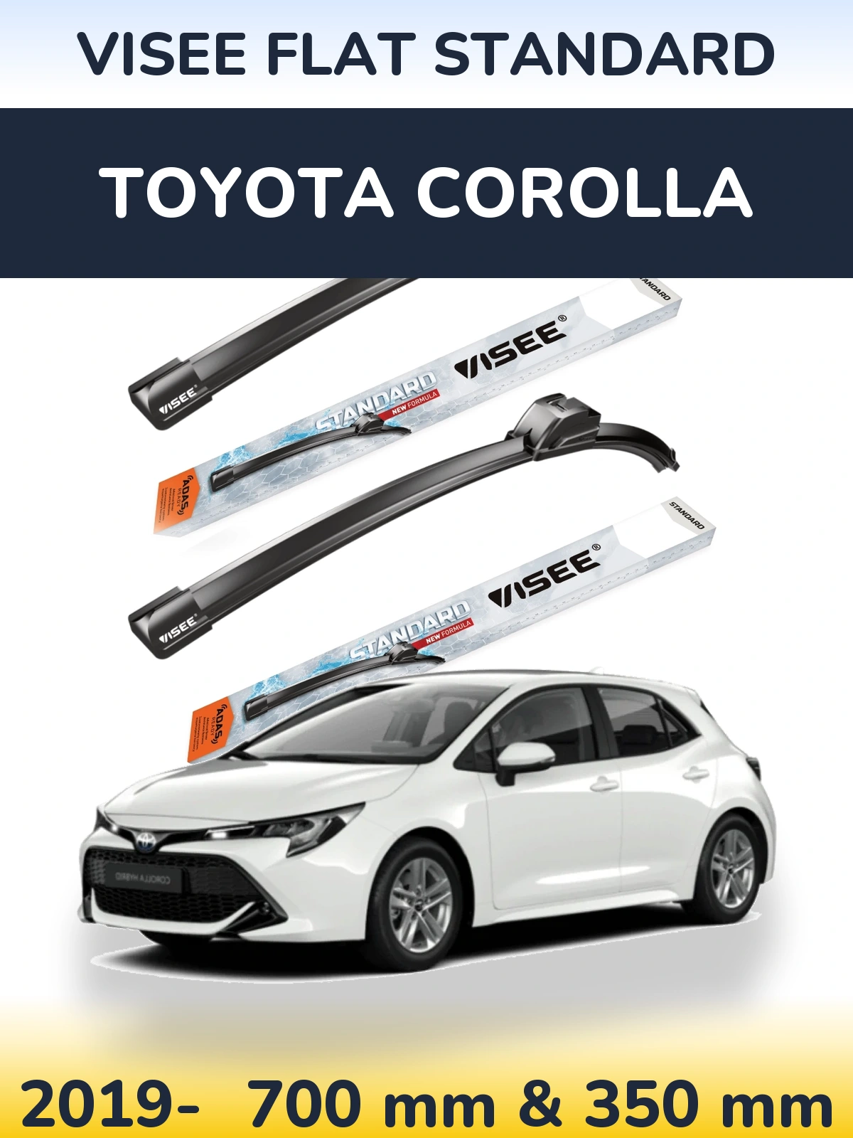 Ștergătoare VISEE FLAT STANDARD pentru Toyota Corolla