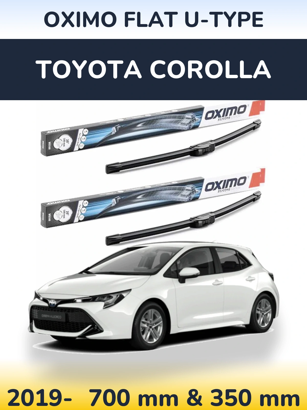 Ștergătoare Oximo Flat U-type pentru Toyota Corolla