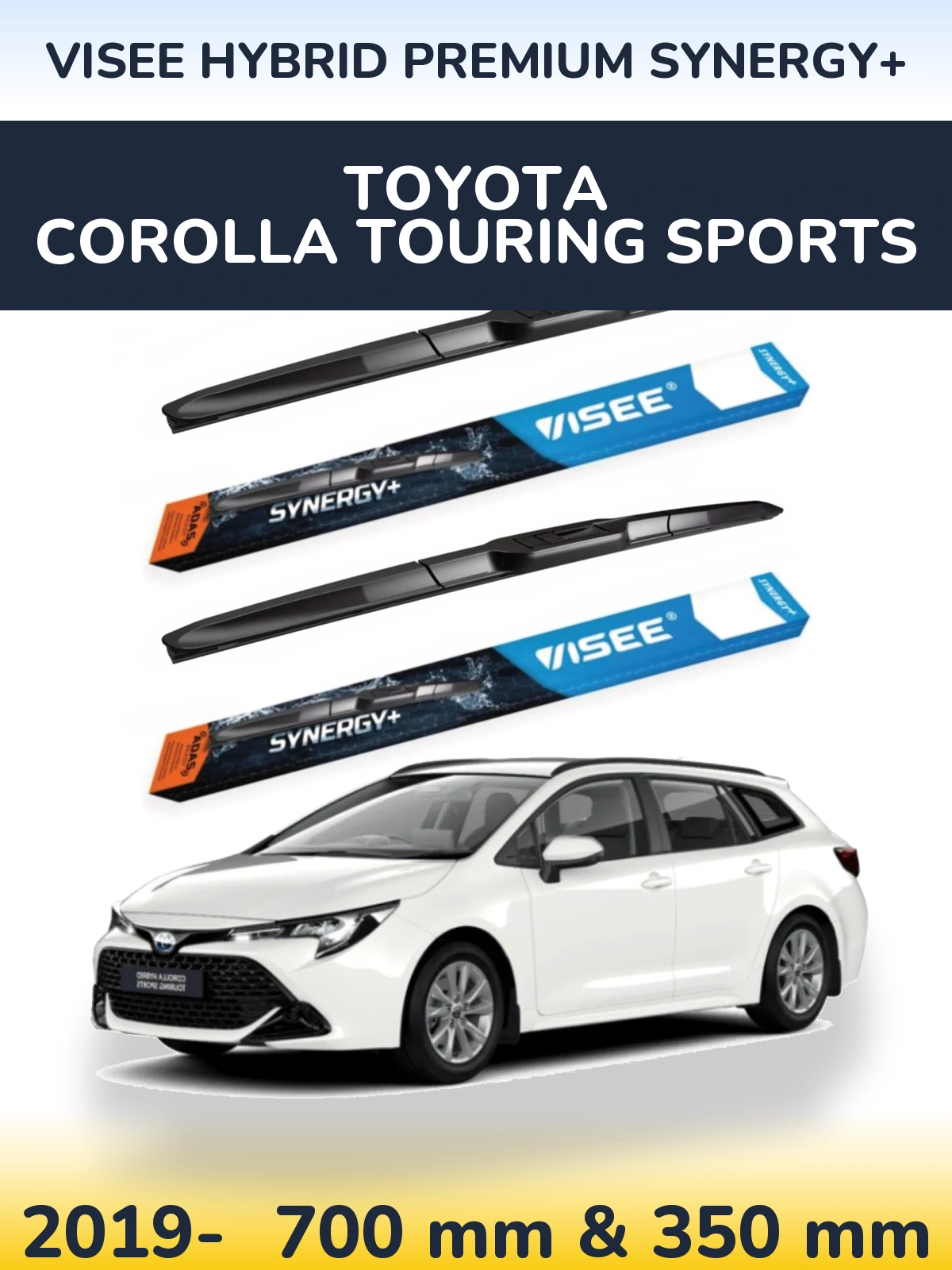 Ștergătoare VISEE HYBRID PREMIUM SYNERGY+ pentru Toyota Corolla Touring Sports