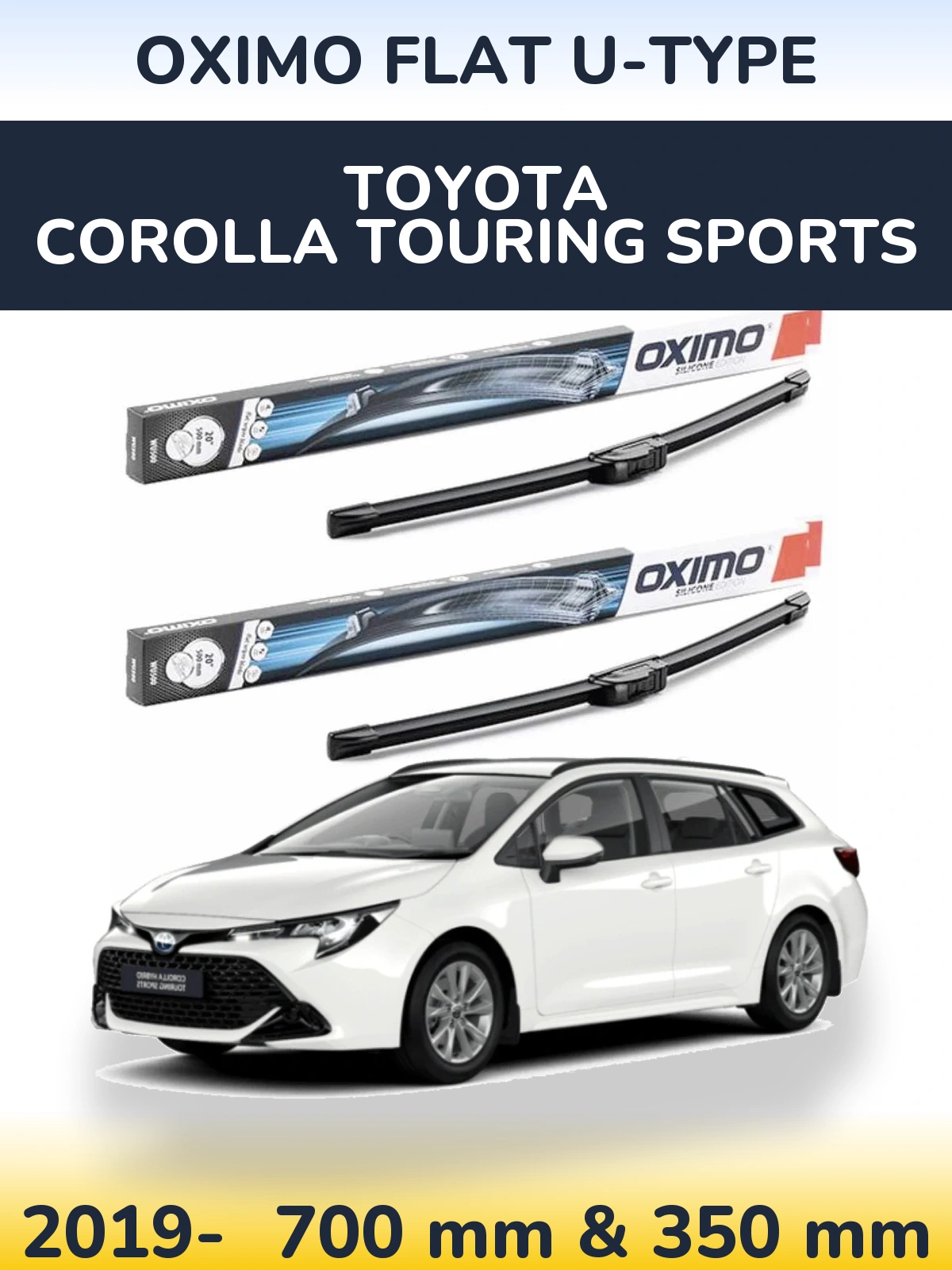 Ștergătoare Oximo Flat U-type pentru Toyota Corolla Touring Sports