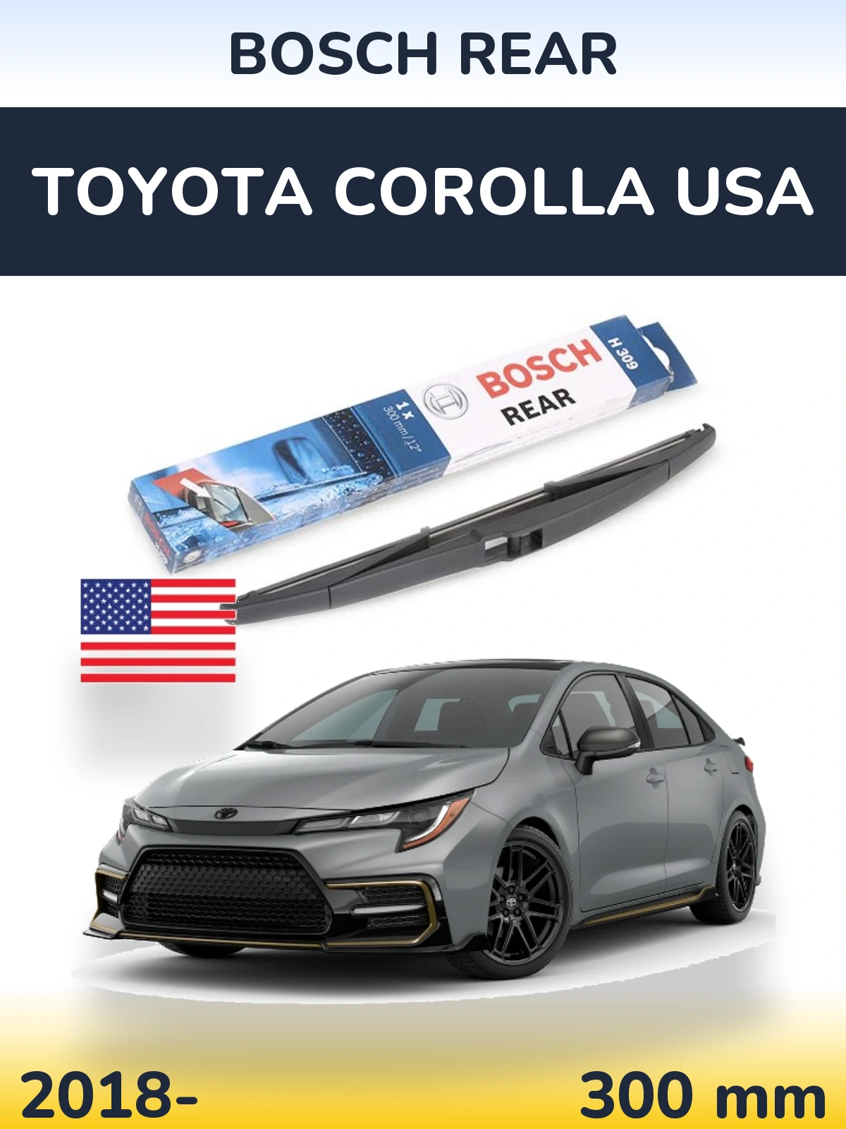 Ștergătoare BOSCH Rear pentru Toyota Corolla USA