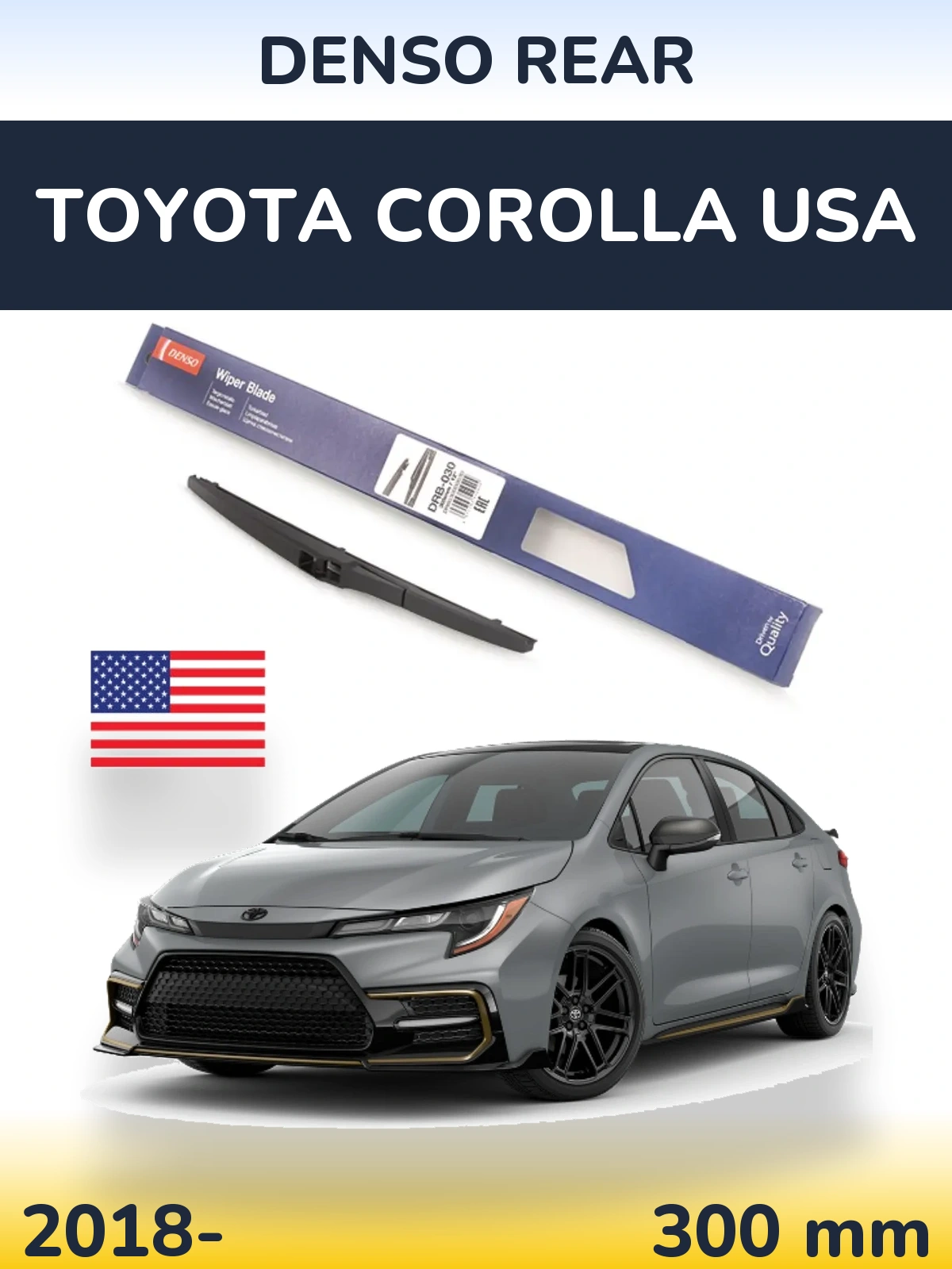Ștergătoare Denso Rear pentru Toyota Corolla USA