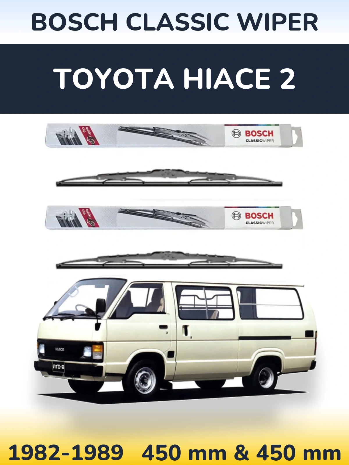 Ștergătoare BOSCH Classic Wiper pentru Toyota Hiace 2