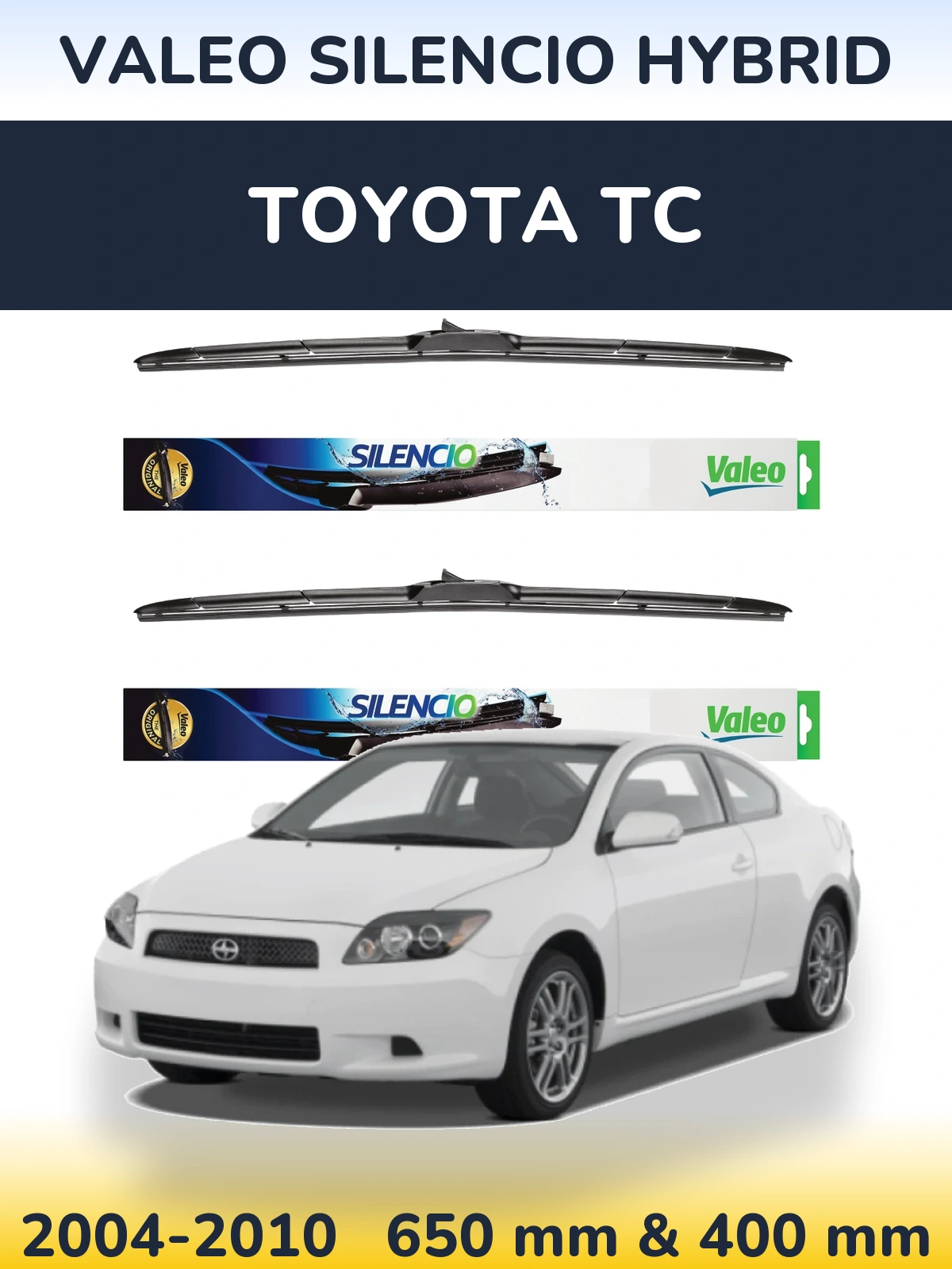 Ștergătoare Valeo Silencio Hybrid pentru Toyota tC