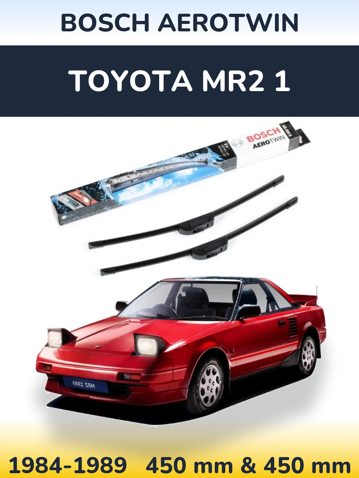 Ștergătoare BOSCH AeroTwin pentru Toyota MR2 1