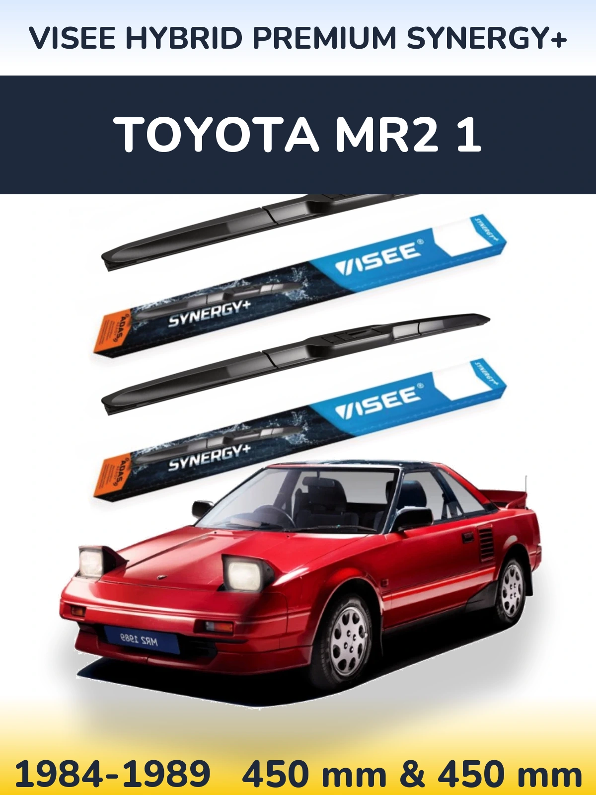 Ștergătoare VISEE HYBRID PREMIUM SYNERGY+ pentru Toyota MR2 1