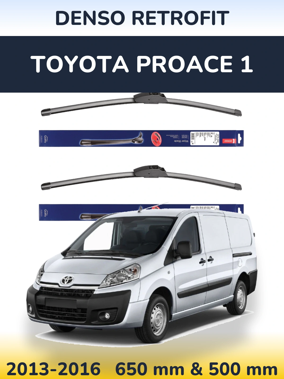 Ștergătoare Denso Retrofit pentru Toyota ProAce 1