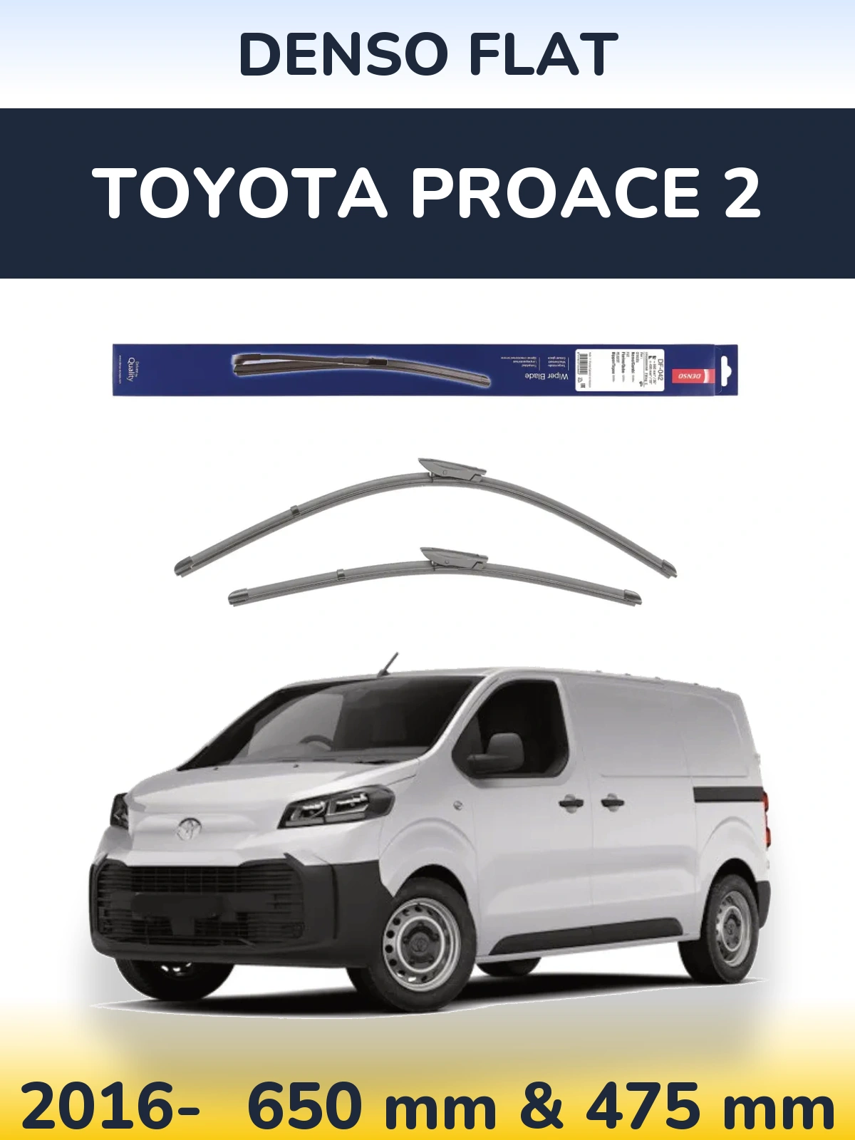 Ștergătoare Denso Flat pentru Toyota ProAce 2