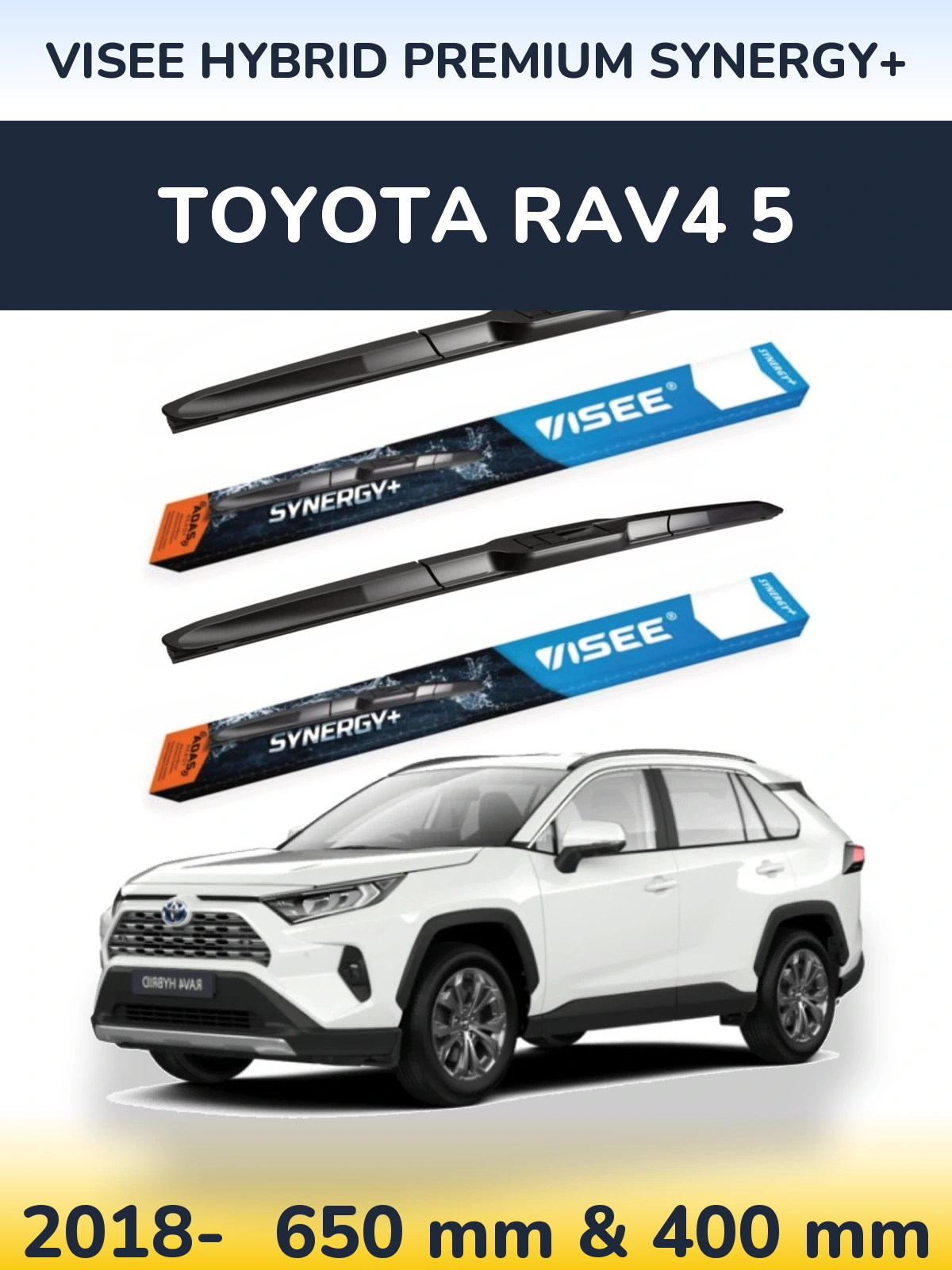 Ștergătoare VISEE HYBRID PREMIUM SYNERGY+ pentru Toyota RAV4 5