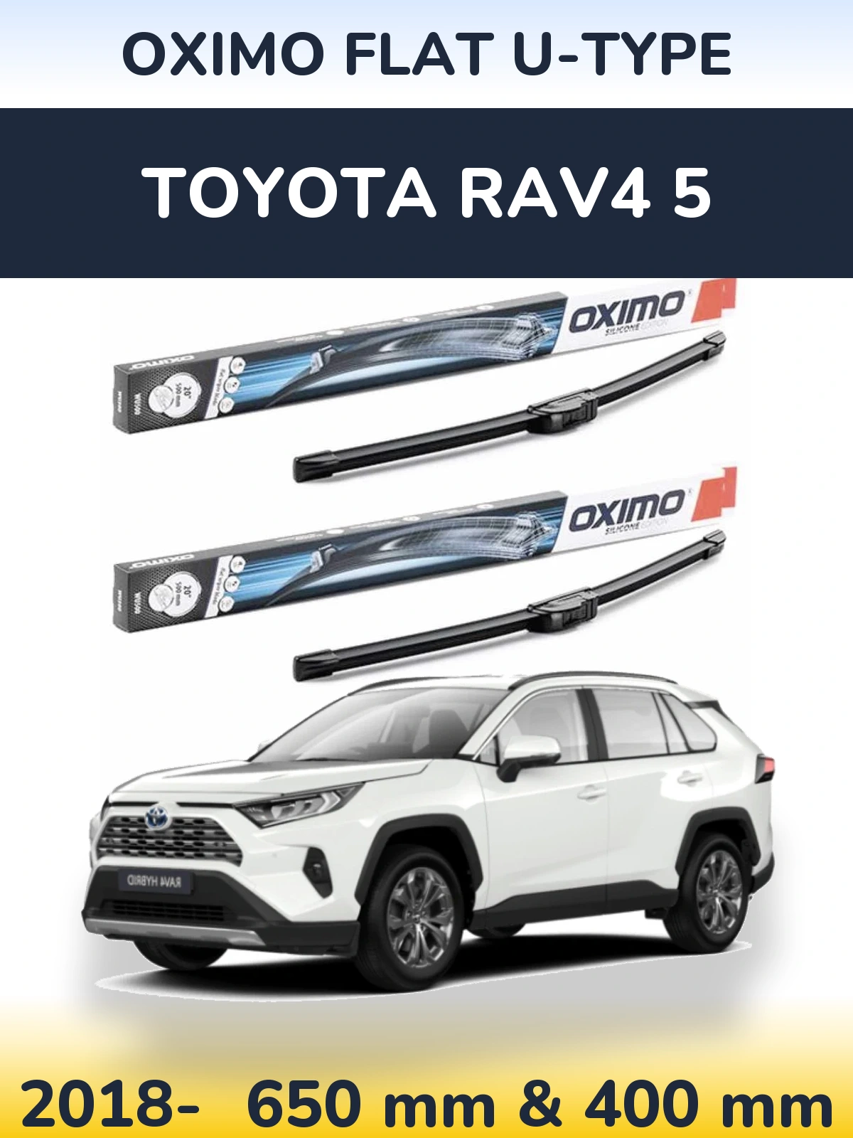 Ștergătoare Oximo Flat U-type pentru Toyota RAV4 5