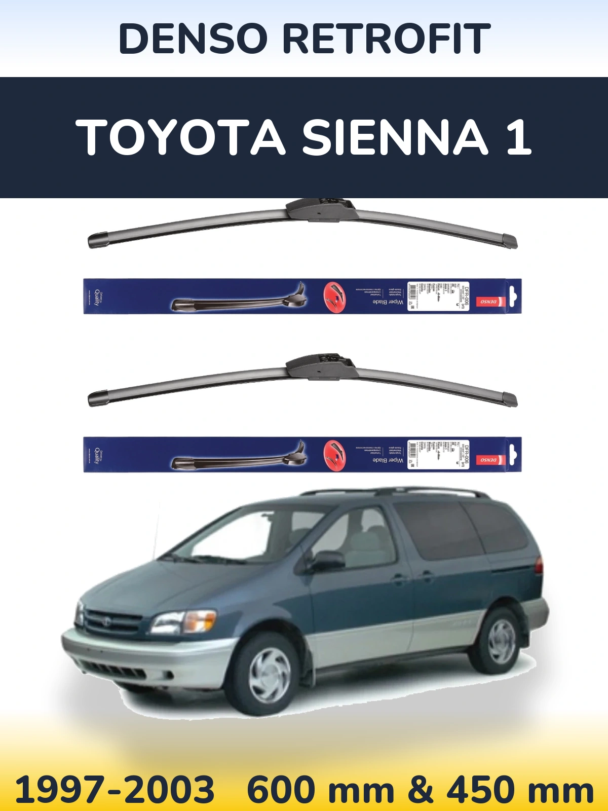Ștergătoare Denso Retrofit pentru Toyota Sienna 1