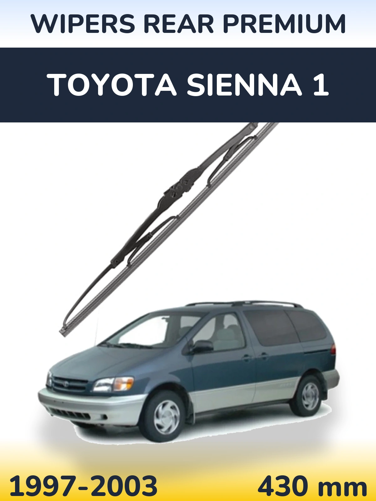 Задний дворник WIPERS REAR PREMIUM 430 мм для Toyota Sienna 1 1997-2003