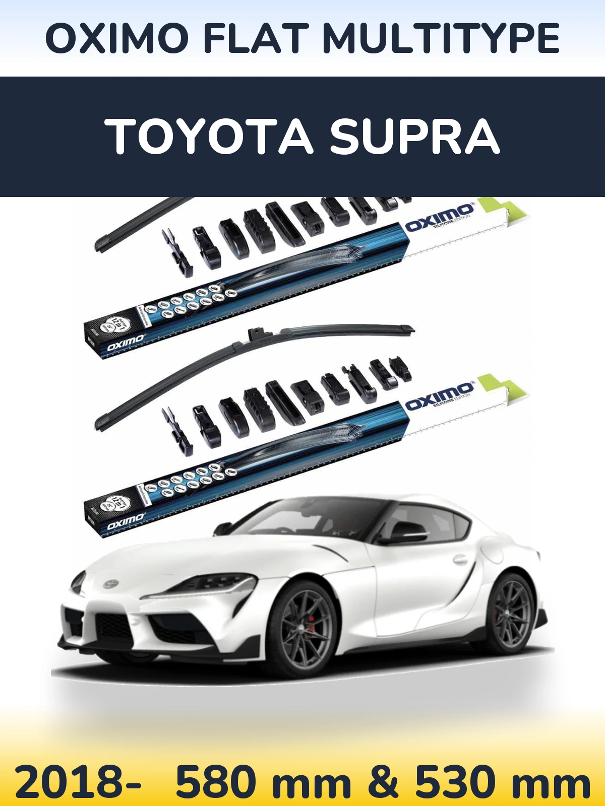 Ștergătoare Oximo Flat MultiTipe pentru Toyota Supra