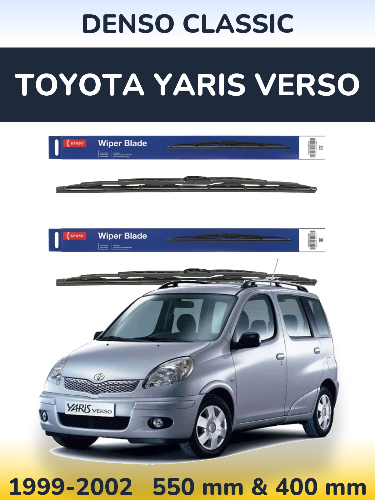 Ștergătoare Denso Classic pentru Toyota Yaris Verso