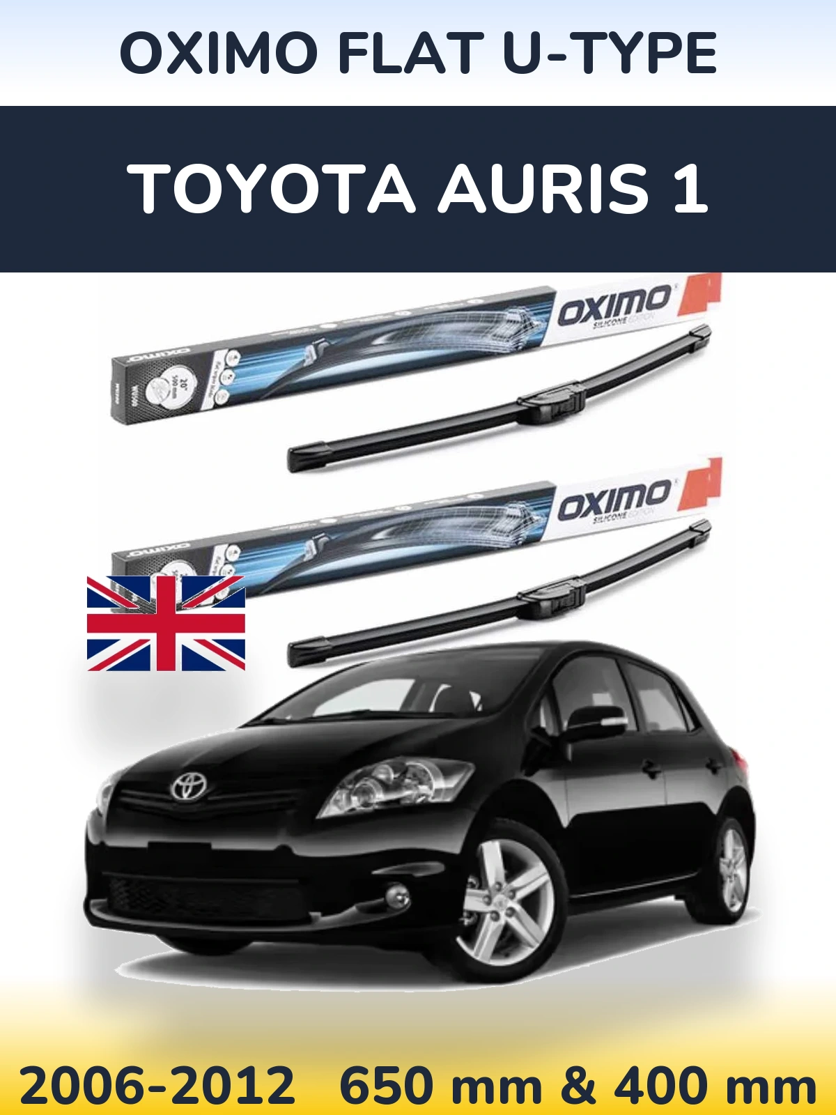 Ștergătoare Oximo Flat U-type pentru Toyota Auris 1