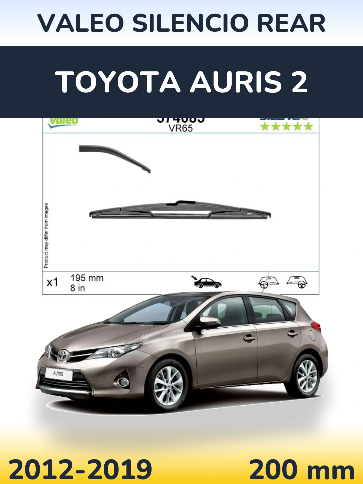 Ștergătoare Valeo Silencio Rear pentru Toyota Auris 2