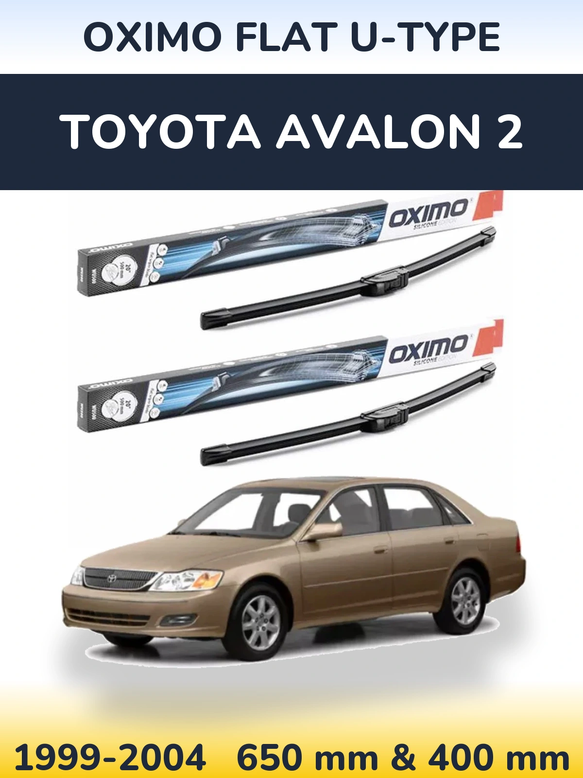 Ștergătoare Oximo Flat U-type pentru Toyota Avalon 2