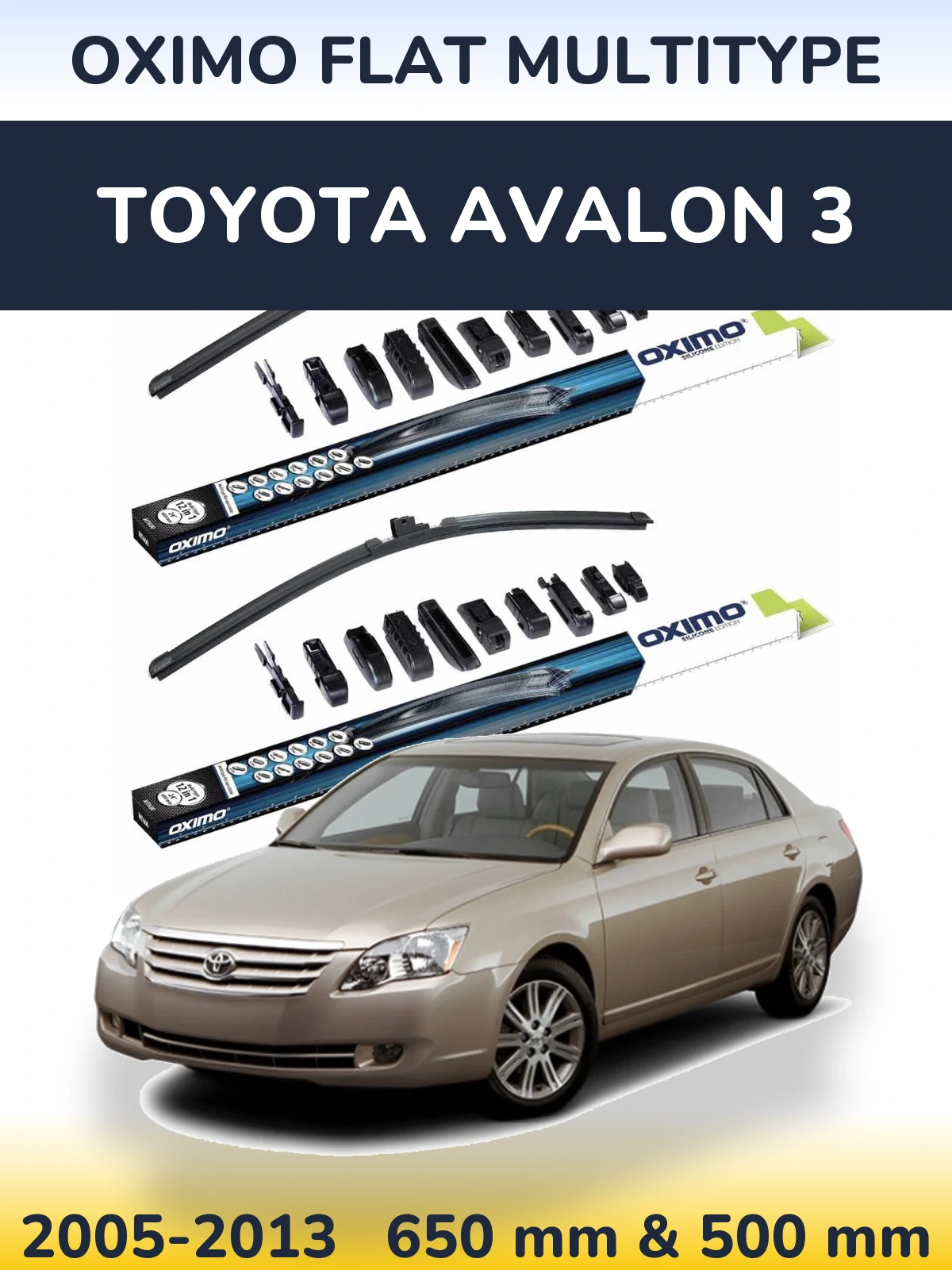 Ștergătoare Oximo Flat MultiTipe pentru Toyota Avalon 3