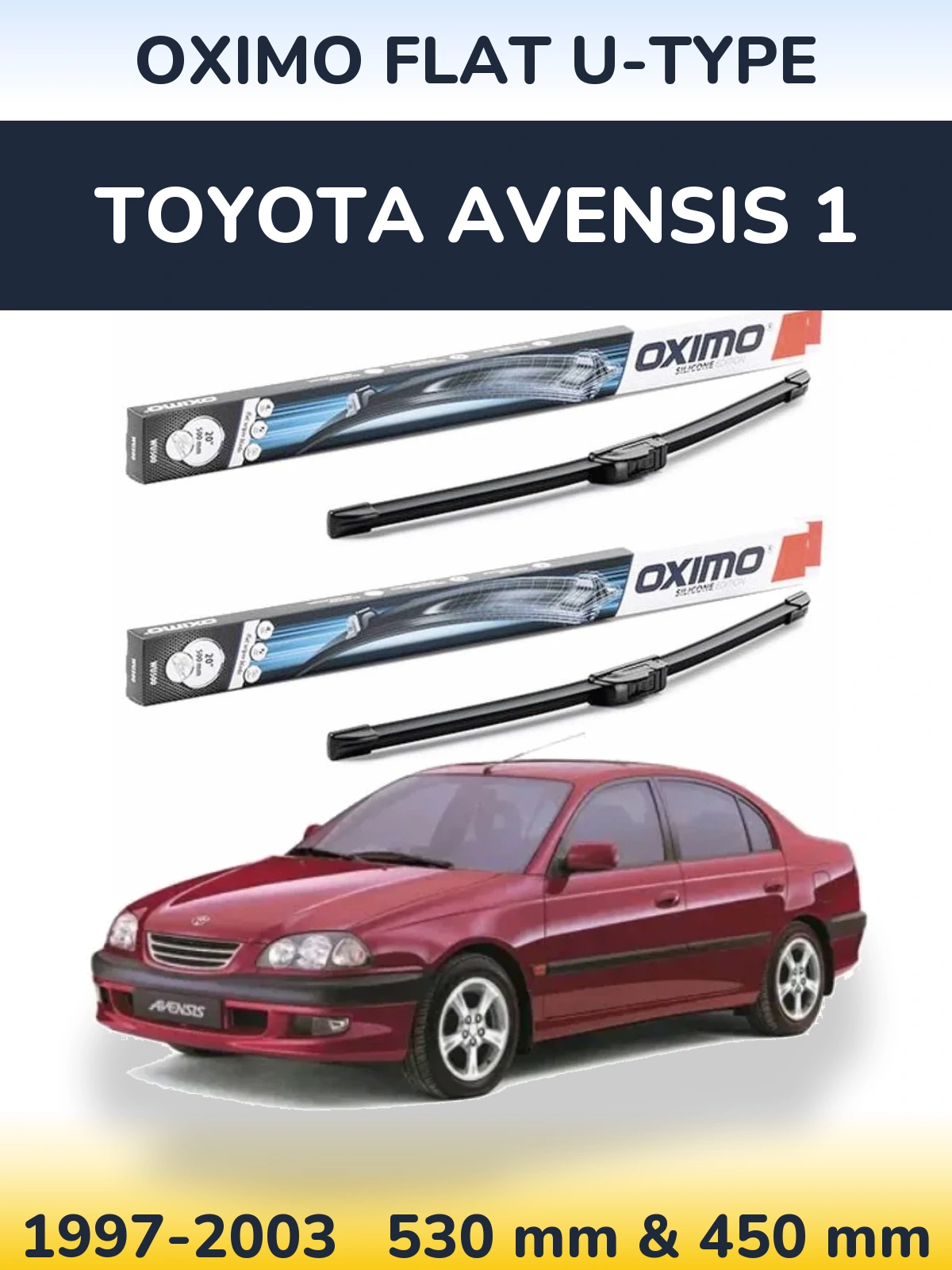 Ștergătoare Oximo Flat U-type pentru Toyota Avensis 1