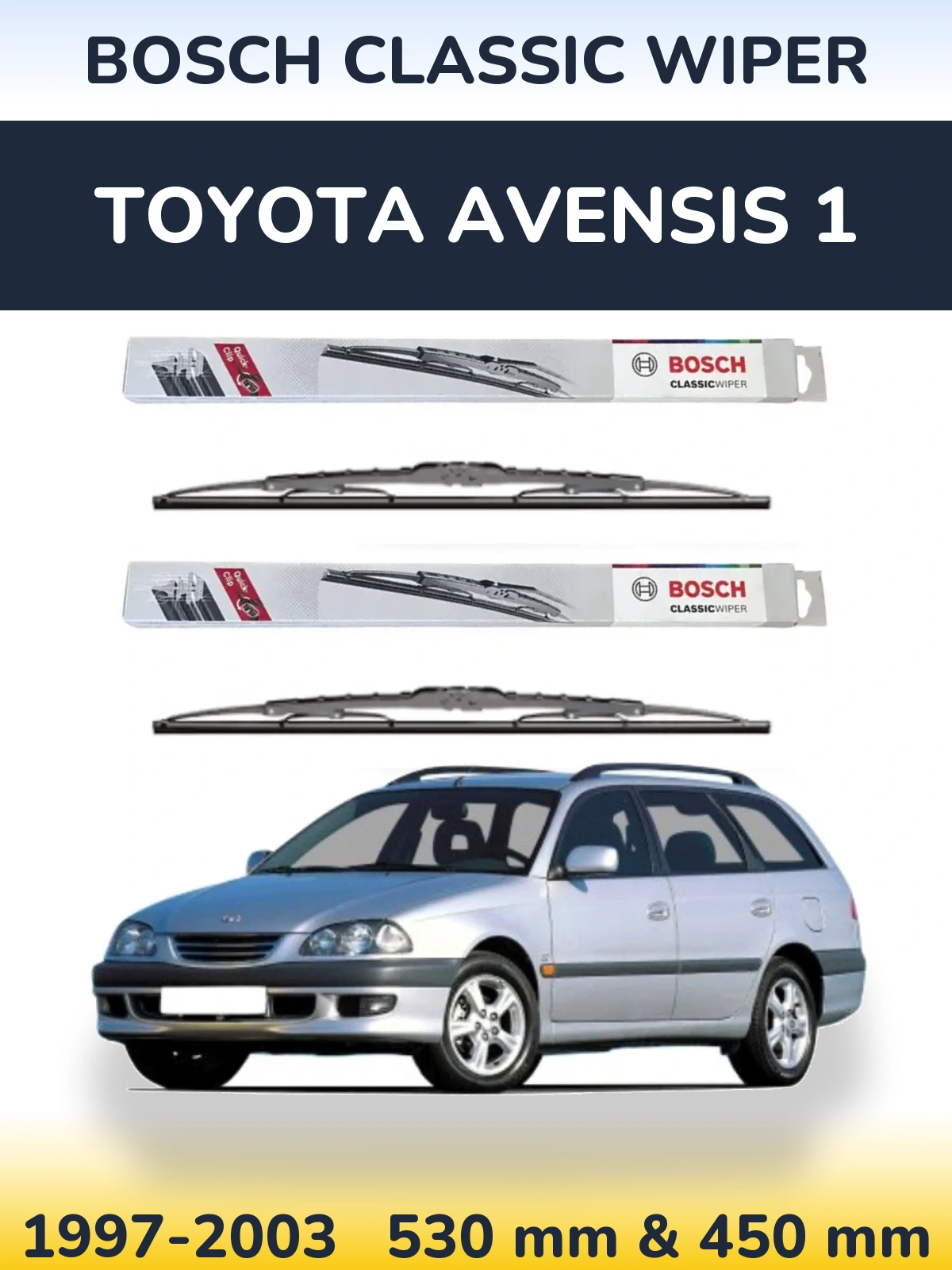 Ștergătoare BOSCH Classic Wiper pentru Toyota Avensis 1