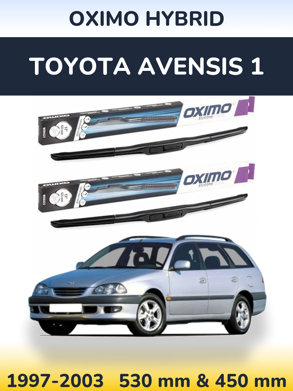 Ștergătoare Oximo Hybrid pentru Toyota Avensis 1