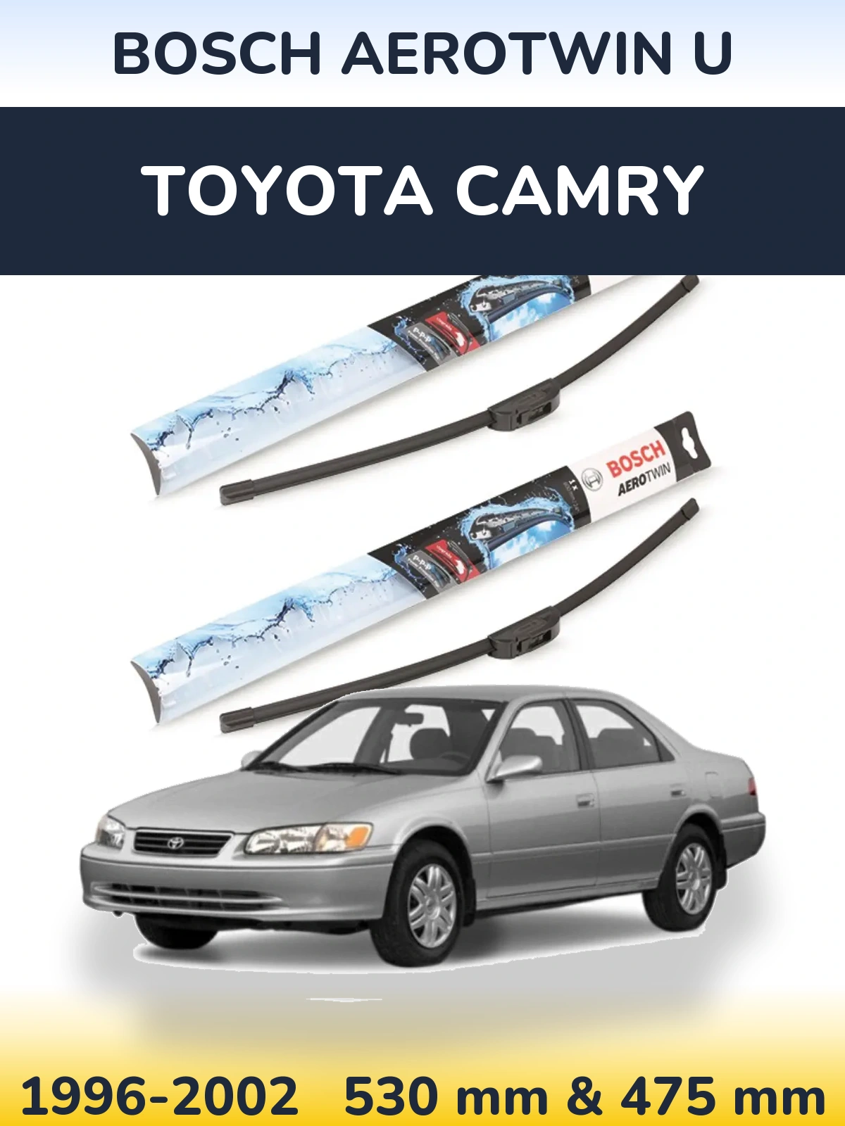 Ștergătoare BOSCH AeroTwin U pentru Toyota Camry