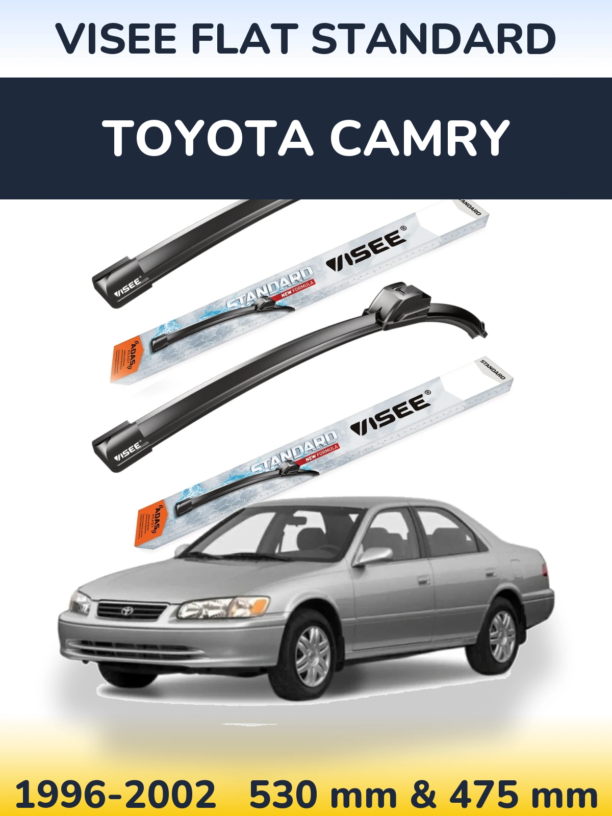 Ștergătoare VISEE FLAT STANDARD pentru Toyota Camry
