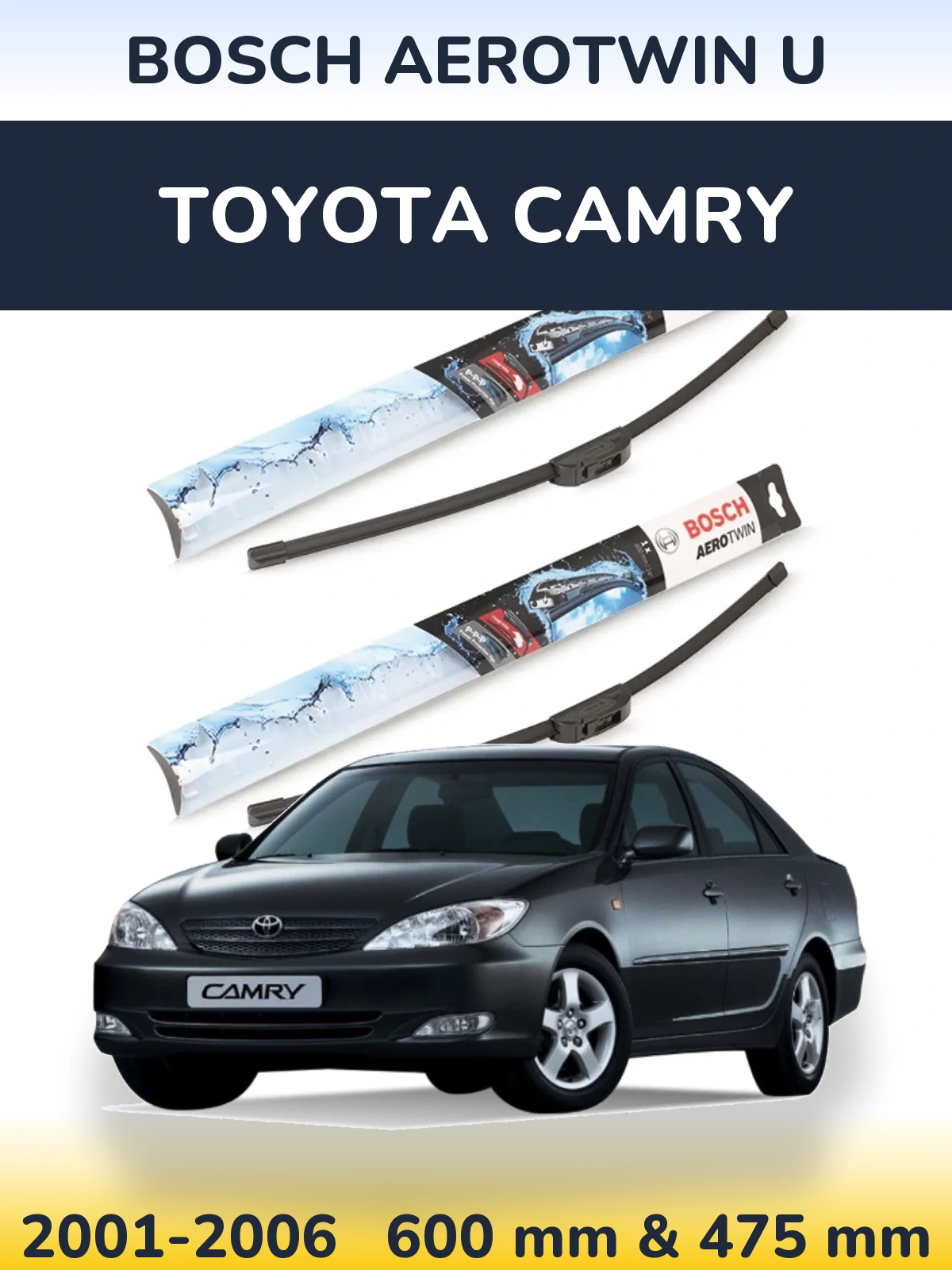 Ștergătoare BOSCH AeroTwin U pentru Toyota Camry