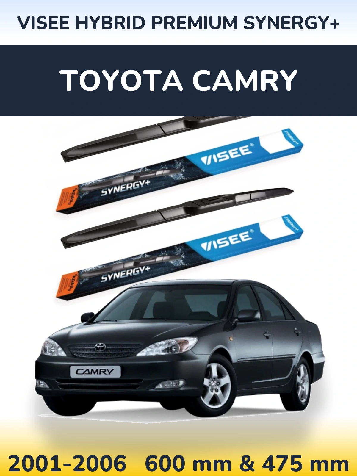 Ștergătoare VISEE HYBRID PREMIUM SYNERGY+ pentru Toyota Camry