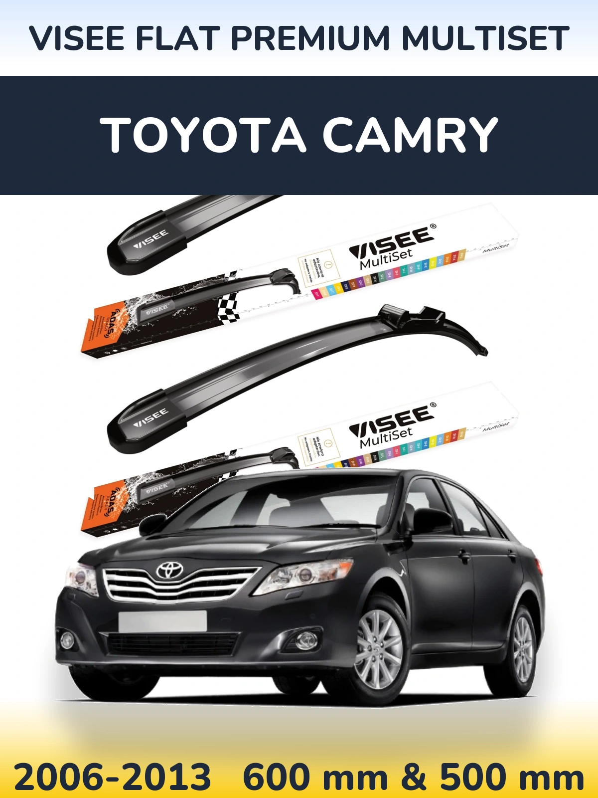 Ștergătoare VISEE FLAT PREMIUM MultiSet pentru Toyota Camry