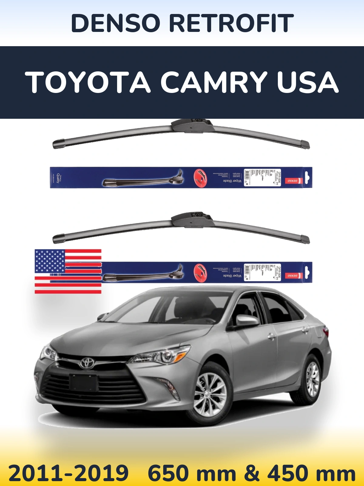 Ștergătoare Denso Retrofit pentru Toyota Camry USA