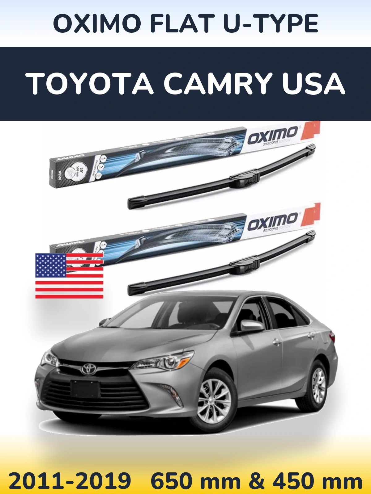 Ștergătoare Oximo Flat U-type pentru Toyota Camry USA